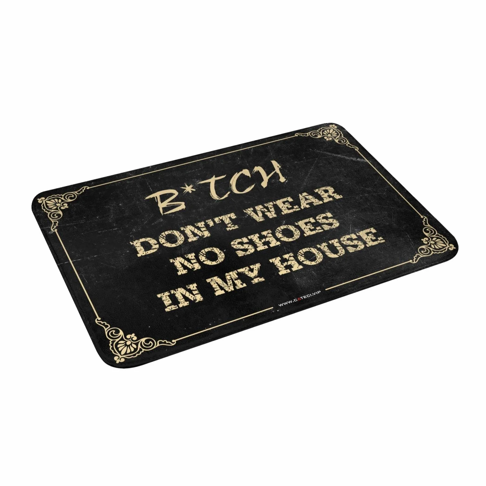 Jesienna wycieraczka na zewnątrz "Bitch Don'T Wear, No Shoes In My House Mat Door Rugs For Entryway Indoor Funny Home Decor" (40 x 60 cm)