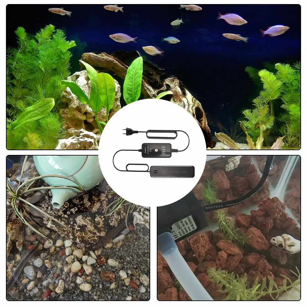 Begonia Sterylizator UV do akwarium, światło UV, klarownik z zegarem, glonami, czysty, ogród, staw