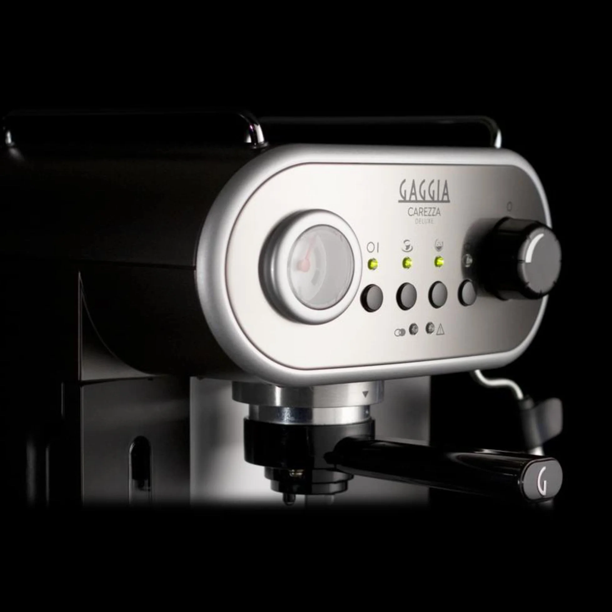 Gaggia RI8525/01 Carezza Deluxe Ręczny ekspres do kawy mielonej i strąków, 230V, 50Hz, 1900 W, szary/czarny