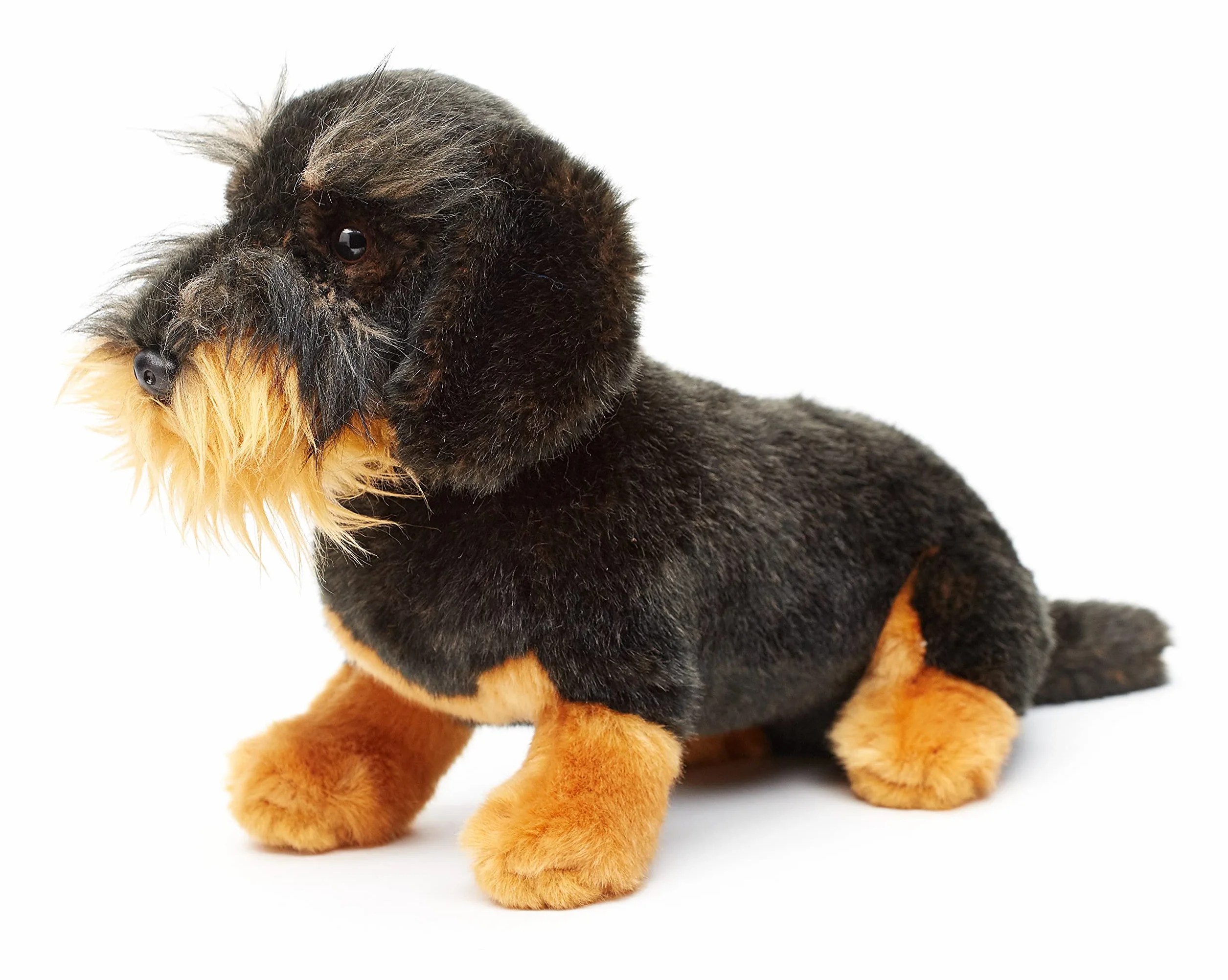 Uni-Toys - Rauhaardack, siedzący - 22 cm (wysokość) - pluszowy pies, jamnik, zwierzę domowe - pluszowe zwierzątko, przytulanka