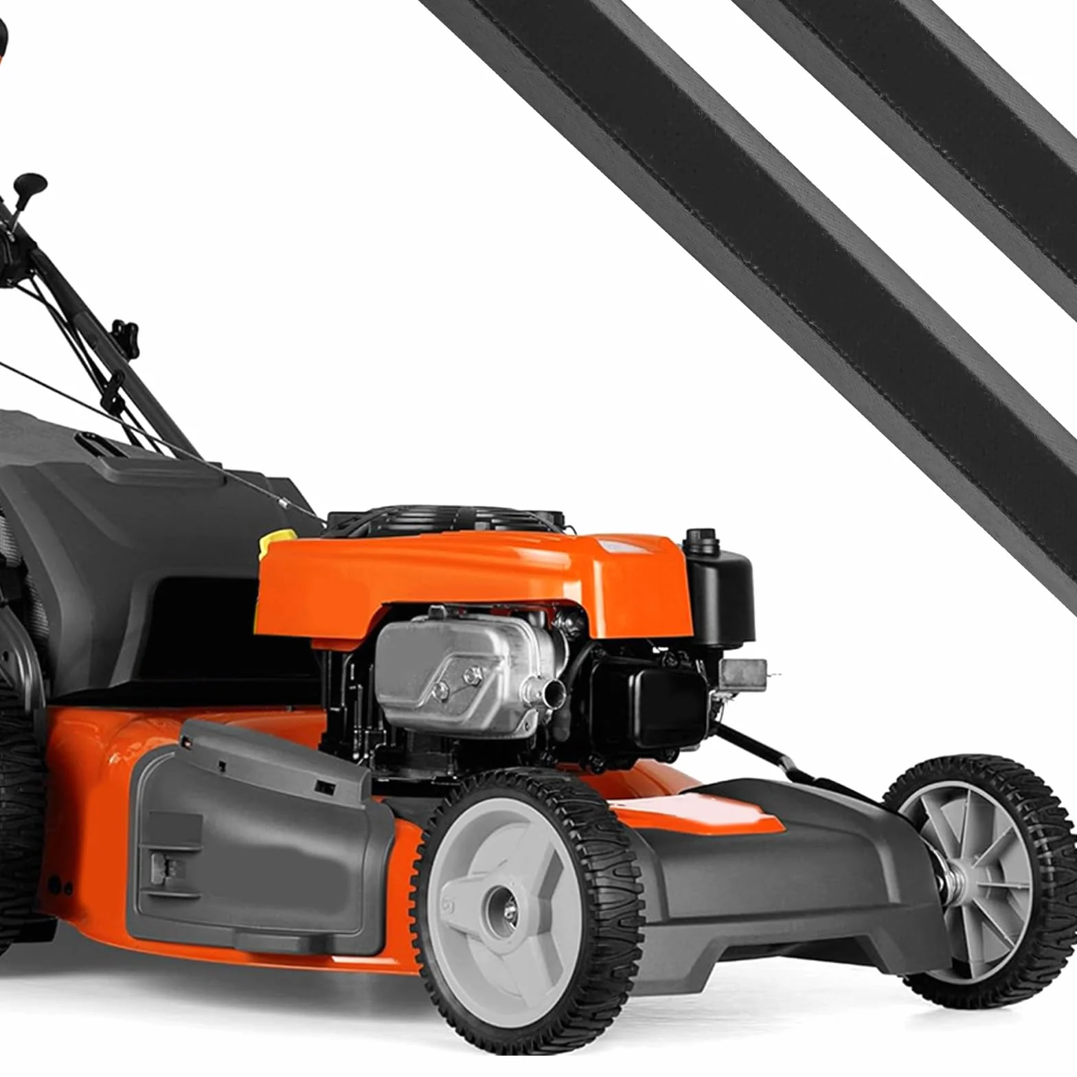 The Lord of the Tools 2 szt. Pas do kosiarki główny wtórny pas pokładowy część zamienna 532174368 532180808 kompatybilny z Husqvarna kompatybilny z POULAN