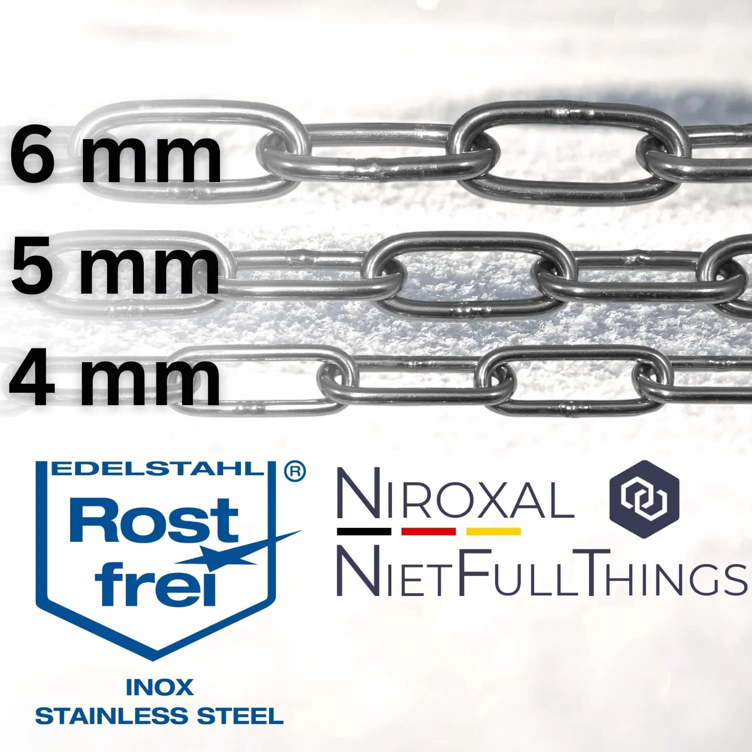 Obroża dla psa ze stali nierdzewnej łańcuszek treningowy 4 mm 63 cm