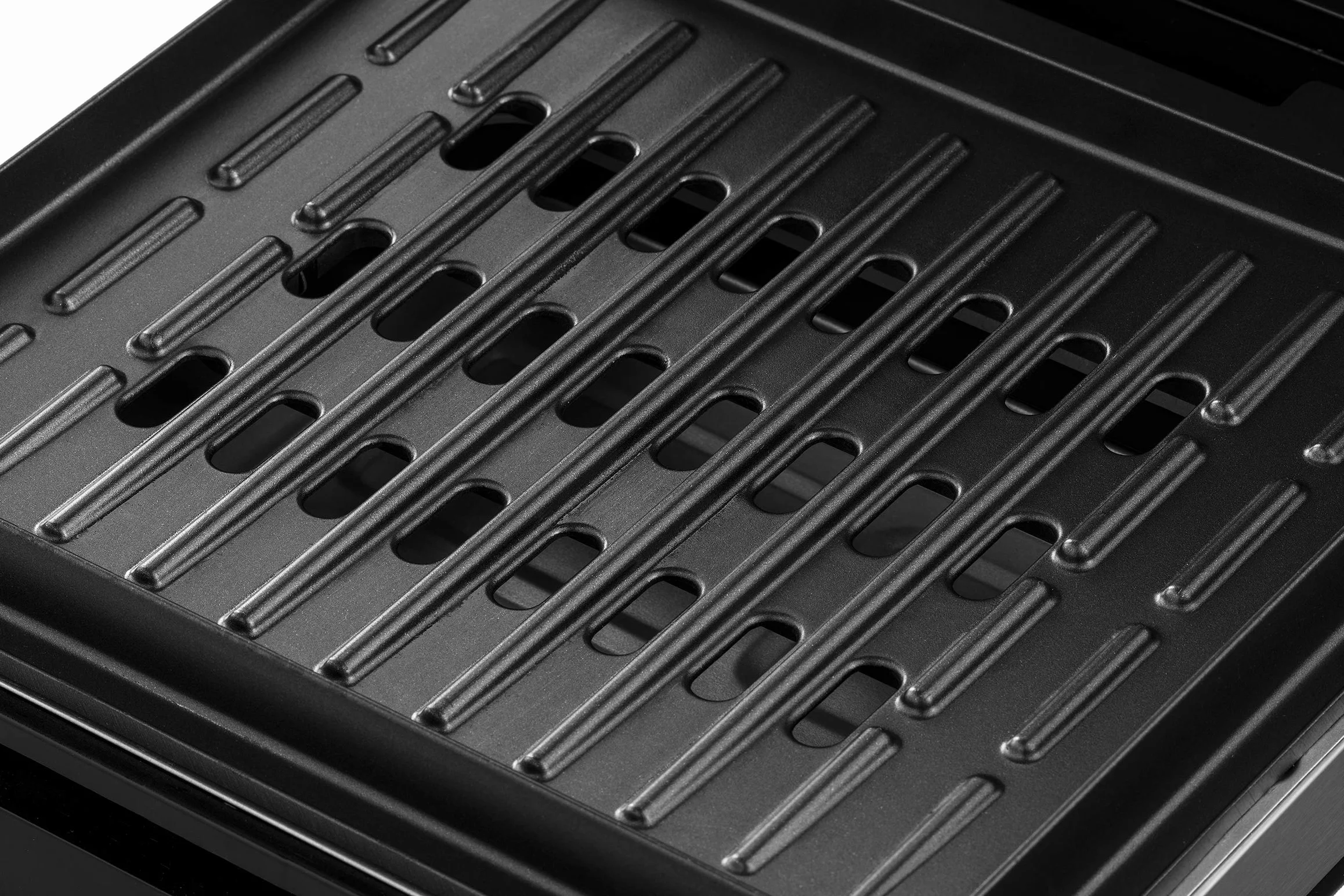 George Foreman grill elektryczny, bezdymny, kontaktowy, redukujący ilość tłuszczu, redukuje ilość dymu, płyta nieprzywierająca, moc 1500W, stalowy, srebrny, 28000-56