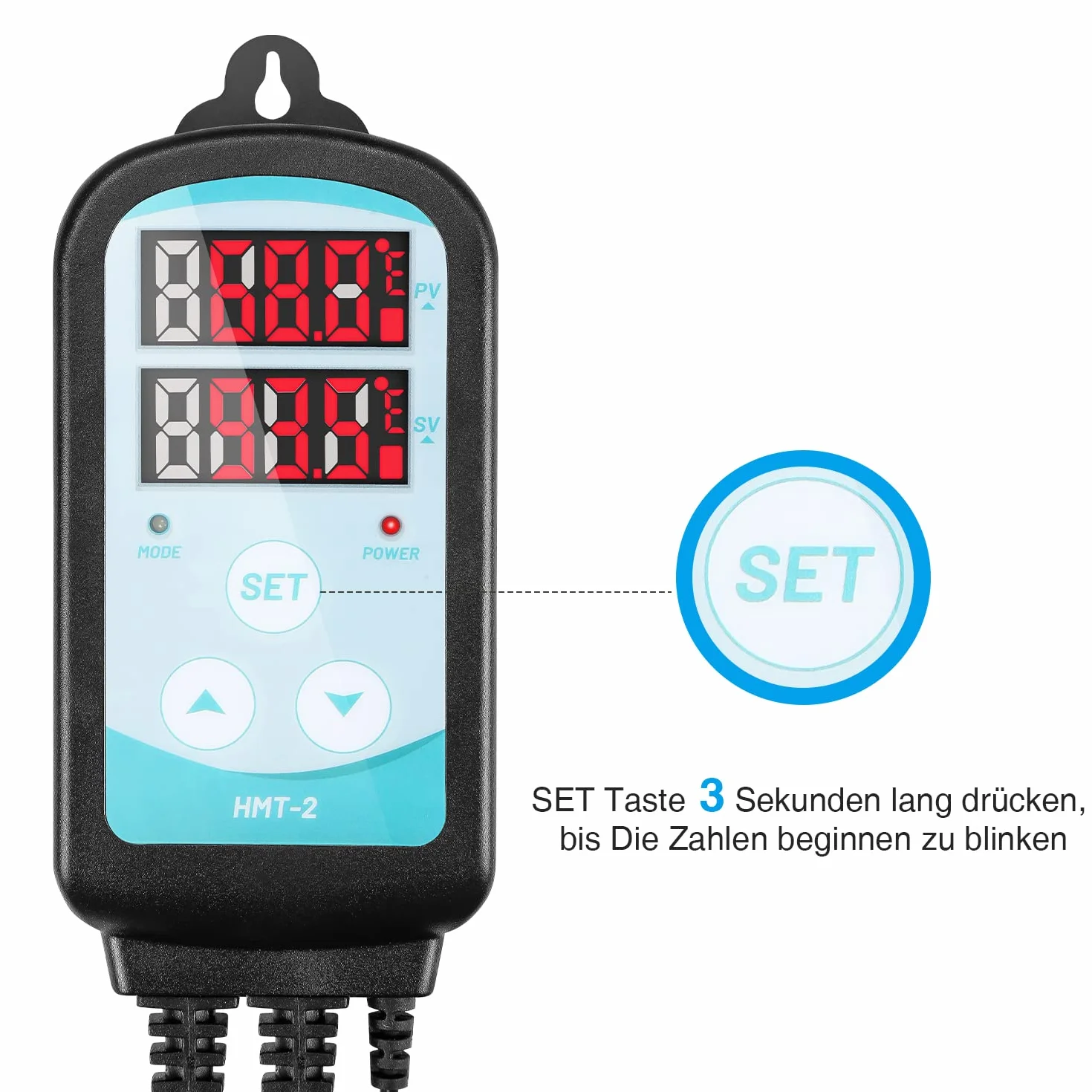 Sonnewelt Ochrona przed mrozem z termostatem, ochrona IPX4, ochrona przed wodą rozbryzgową, szybkie nagrzewanie, wielokrotna ochrona do szklarni, tarasu, ogrodu