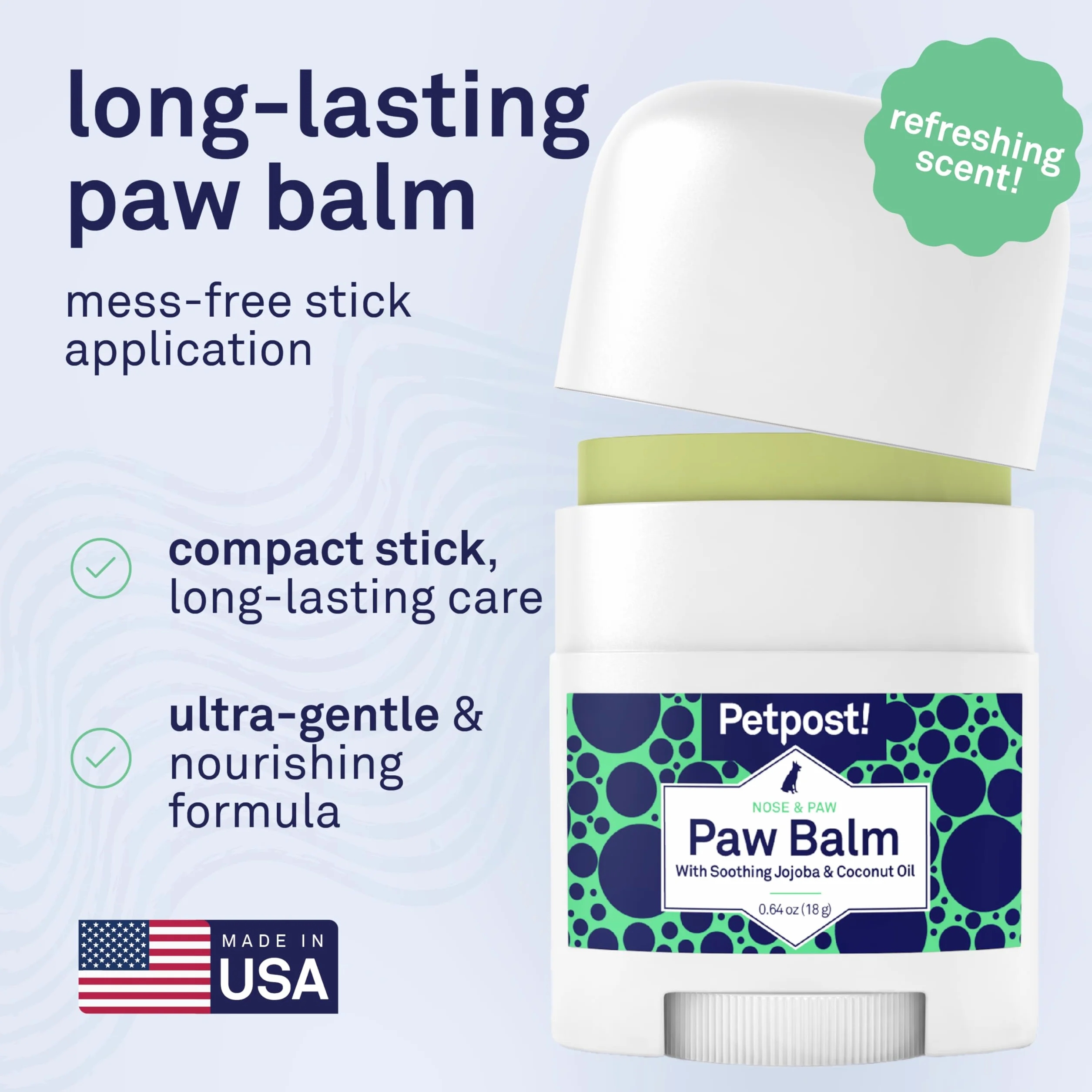 Petpost | Paw Balm for Dogs - Nourishing Cream Soothes Itchy, Dry Dog Paws with Moisturizing Ingredients - Organic Coconut Oil, Jojoba Oil, and Shea Butter