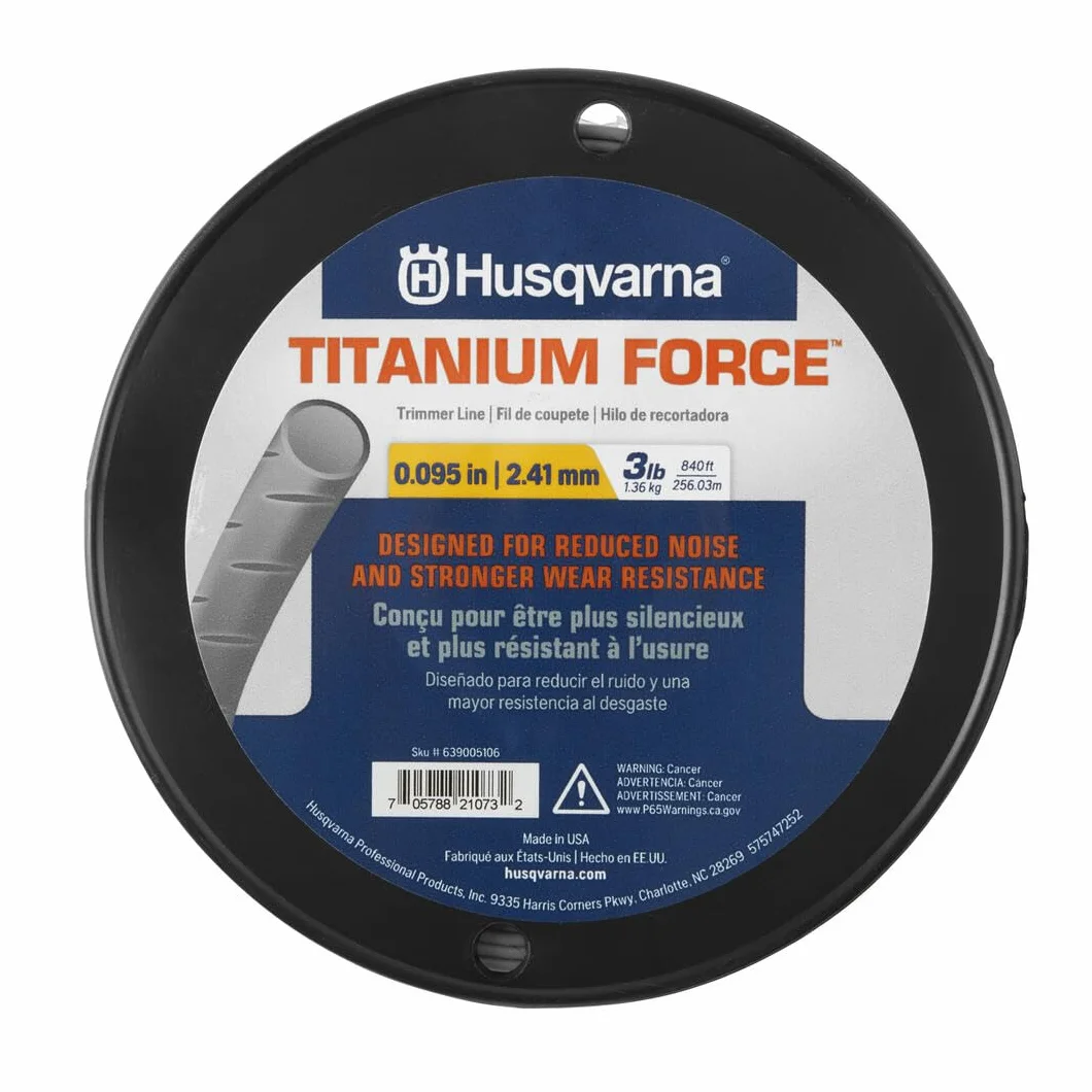 Husqvarna Titanium Force String Trimmer Lines, Pomarańczowy/Szary