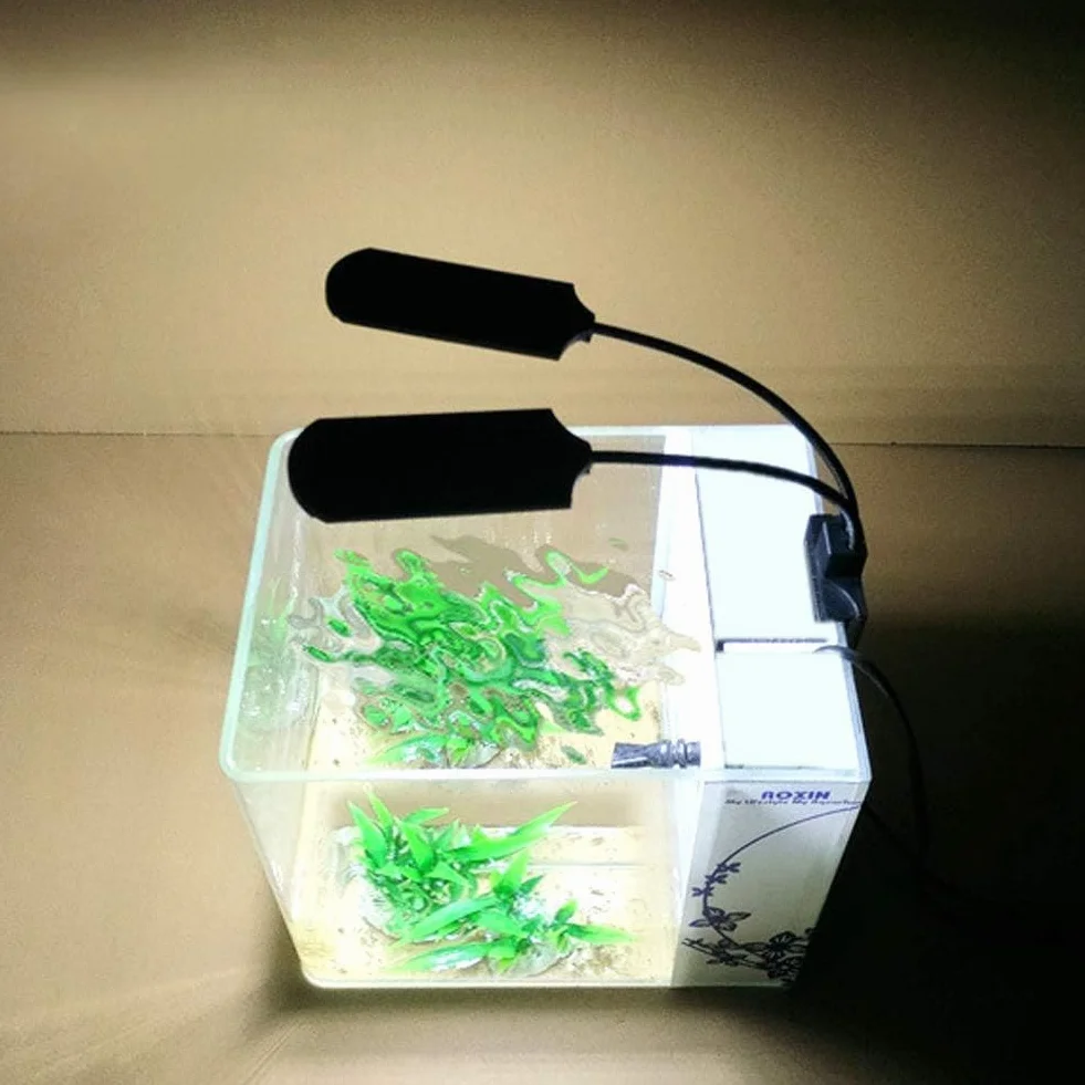 LED Lampa do Akwarium Roślinowego 15W, Oświetlenie dla Roślin Akwariowych z Mocowaniem na Klips
