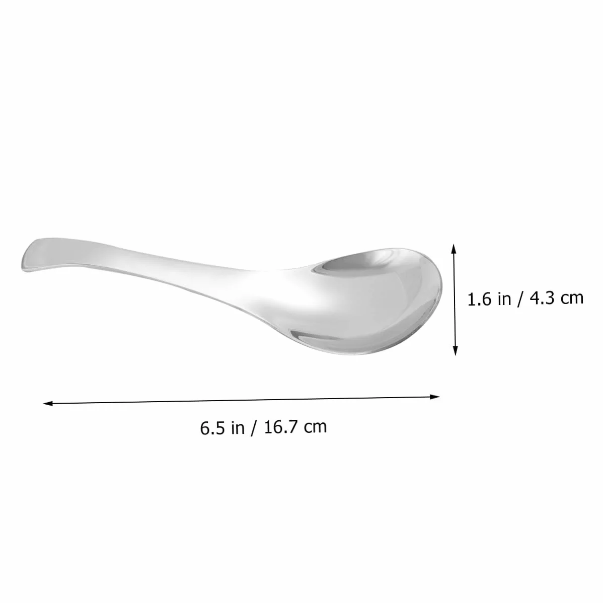 UPKOCH 3 sztuki łyżki ze stali nierdzewnej posiłek łyżka łyżka do zupy łyżka do ryżu pogrubienie łyżka naczynia do jedzenia łyżka do serwowania (duży rozmiar) naczynia
