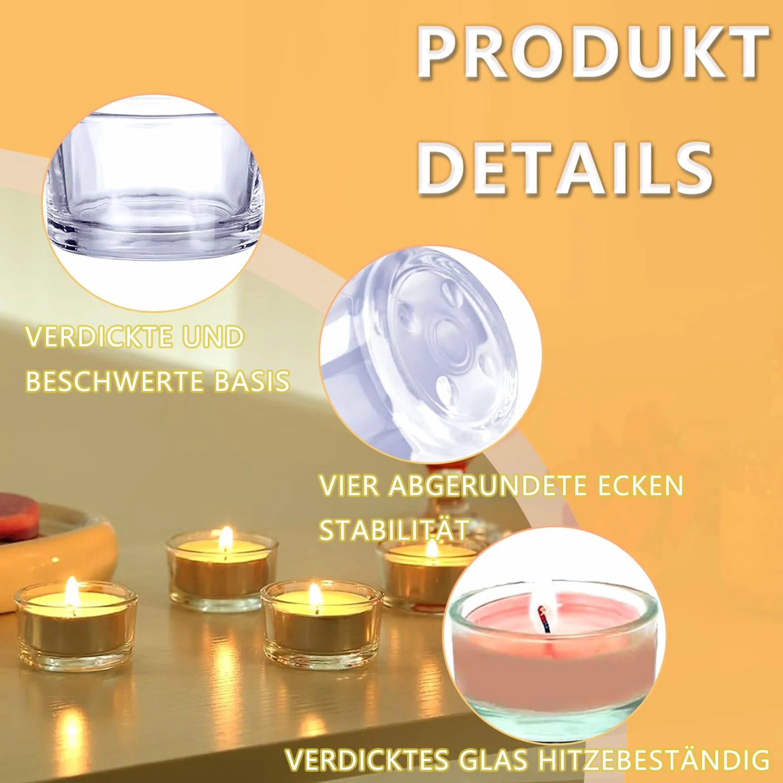 Zestaw 24 szklanek tealight 4,5 cm, przezroczyste świeczniki na podgrzewacze, dekoracje domowe, mini świeczniki na stół, na weselne