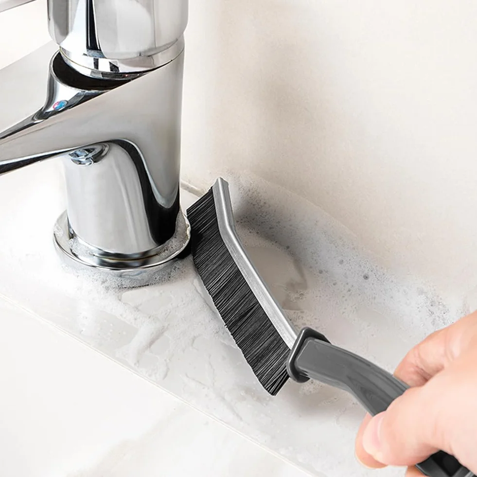 Vicloon Crevice Cleaning Brush, 4 szt. wielofunkcyjna szczotka do czyszczenia szczelin, Hard-Bristled Crevice Cleaning Brush, szczotka do czyszczenia szczelin do kuchni,szczeliny,narożnika（Biały）