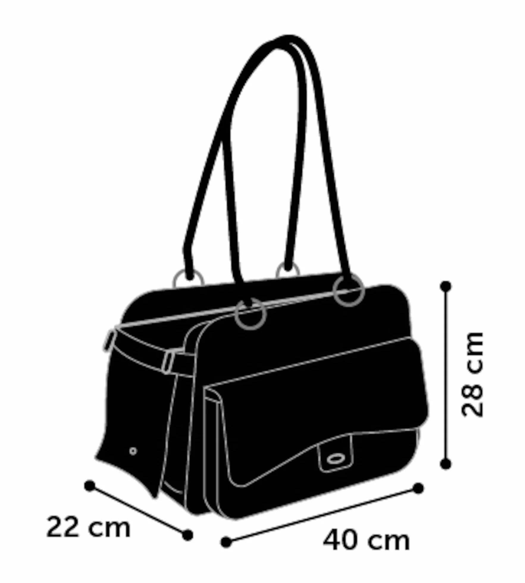 Flamingo Gigi Small Dog Carrying Bag 40 x 22 x 28 cm