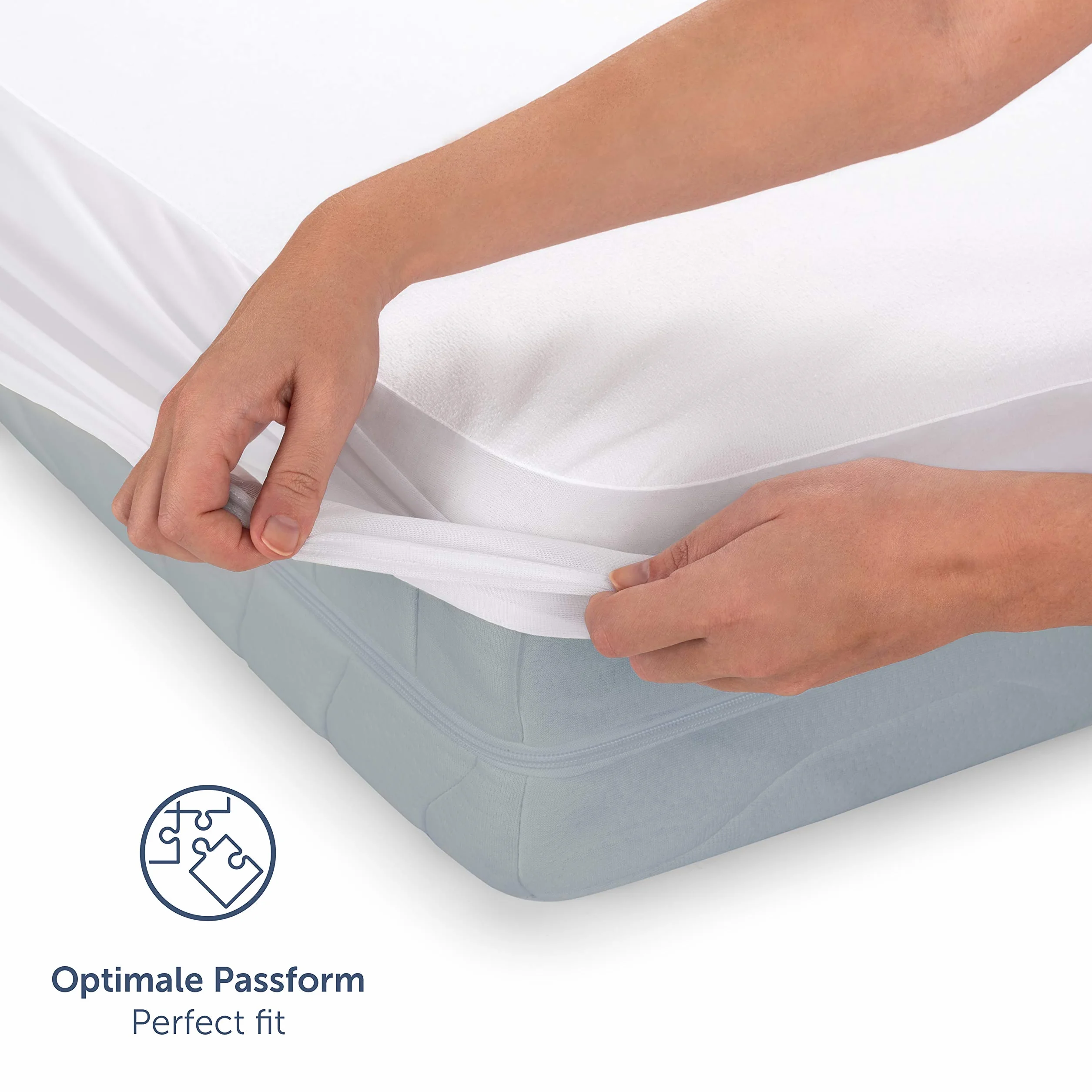 Blumtal Ochrona Materaca AirComfort 180 x 200 cm – Wodoodporna, oddychająca, cicha i antyalergiczna ochrona materaca