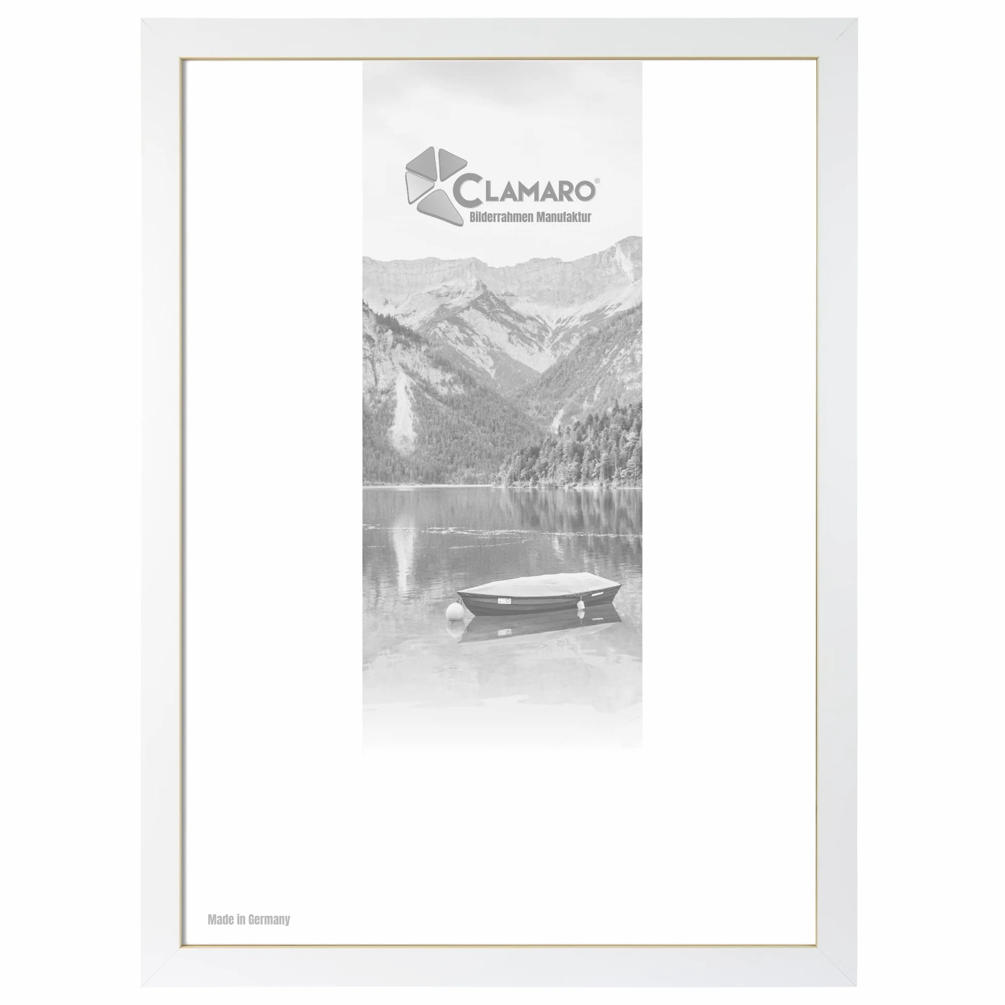 Clamaro Kolaż ramka na zdjęcia 82 x 82 cm | Matowa biel | Ramka MDF w zestawie z nietłukącym szkłem akrylowym, tylną ścianką i metalowymi haczykami