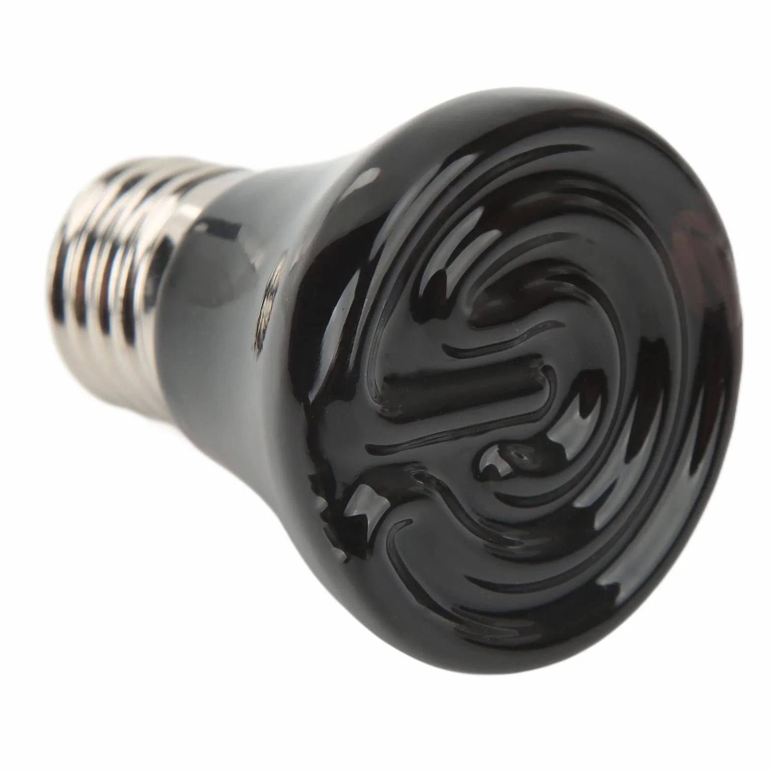 Ceramiczna Lampka Grzewcza dla Gadów 25W E27 220V-240V Promiennik Podczerwieni Czarna