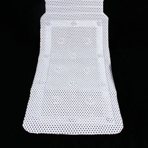 Mata do wanny z całego ciała z poduszkami, biała, antybakteryjna, ekstra długa, antypoślizgowa mata prysznicowa dla dzieci i dorosłych, 36 x 125 cm