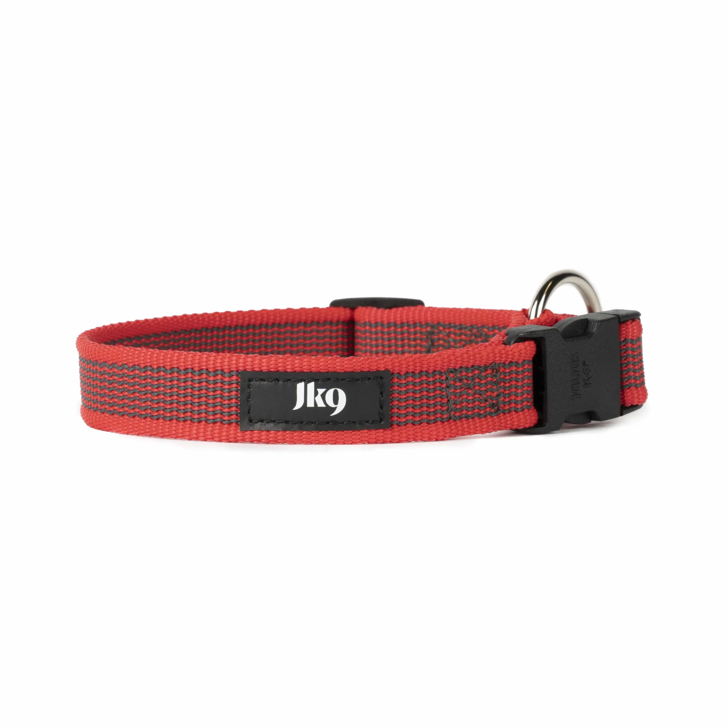 Julius-K9 obroża Color & Gray, 20 mm (27–42 cm), czerwono-szara