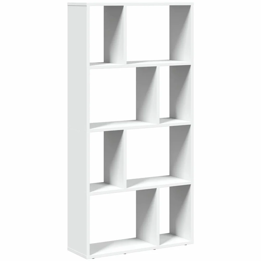vidaXL Regał na książki biały 60x20x120,5 cm Drewno konstrukcyjne