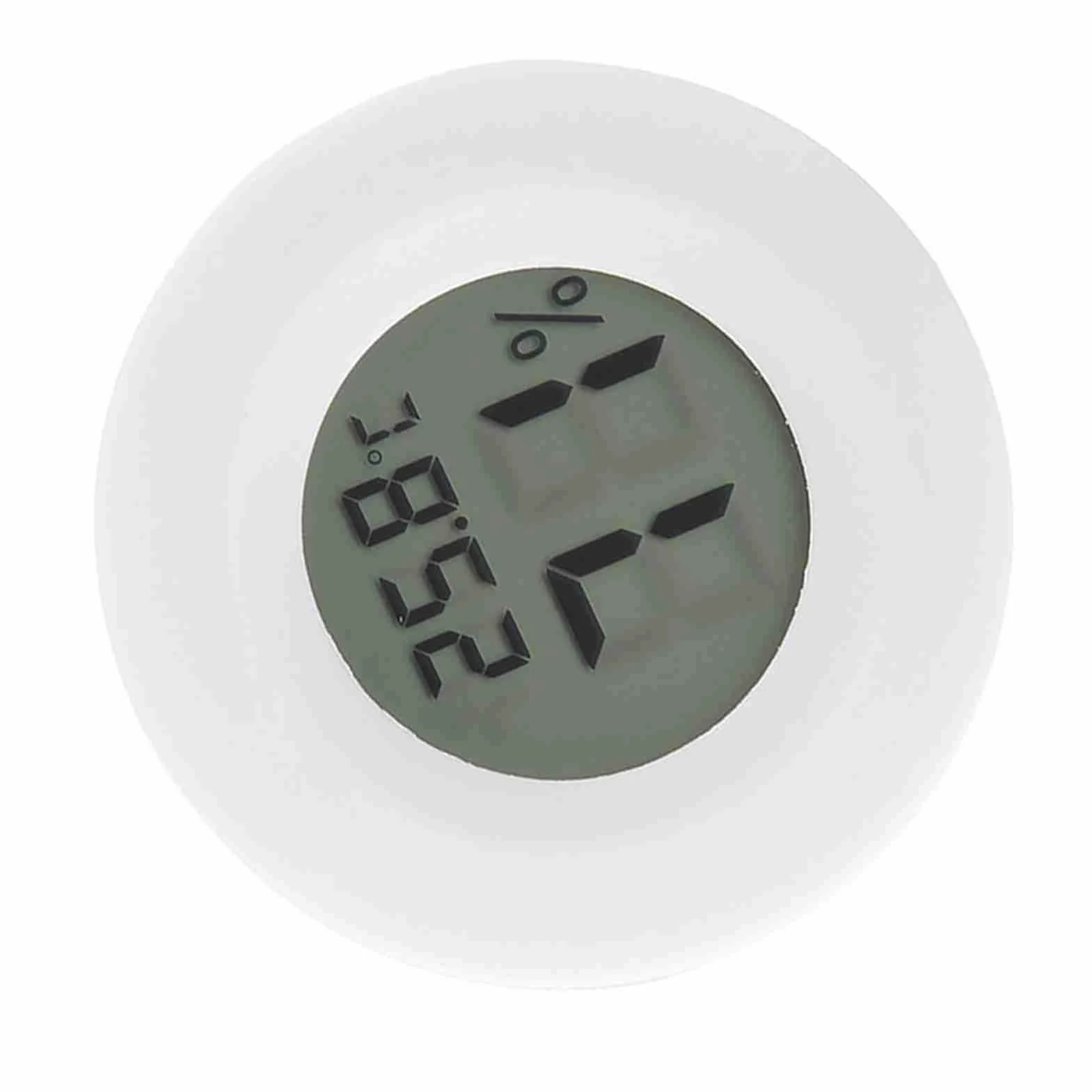 Bewinner Mini Cyfrowy Termometr LCD Higrometr do Terrarium -50℃~70℃ 45mm Biały