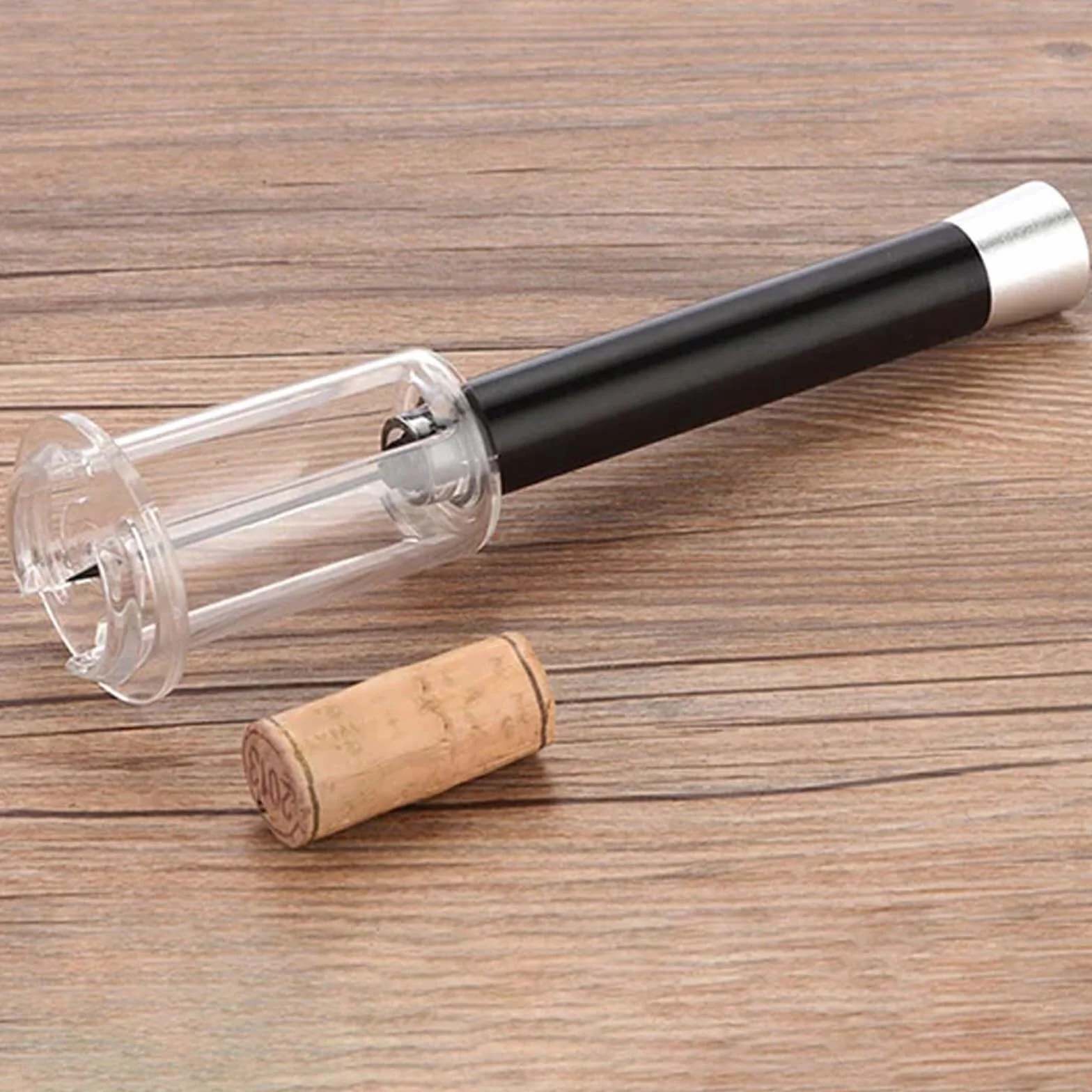 Algal Bloom Wine Opener, 2024 Wino on the Go Wine Opening Set, Portable Bottle Opener Pump Needle, Wino on the Go Wine Opening Set, Wine Opening Set (Color : Aluminum head)