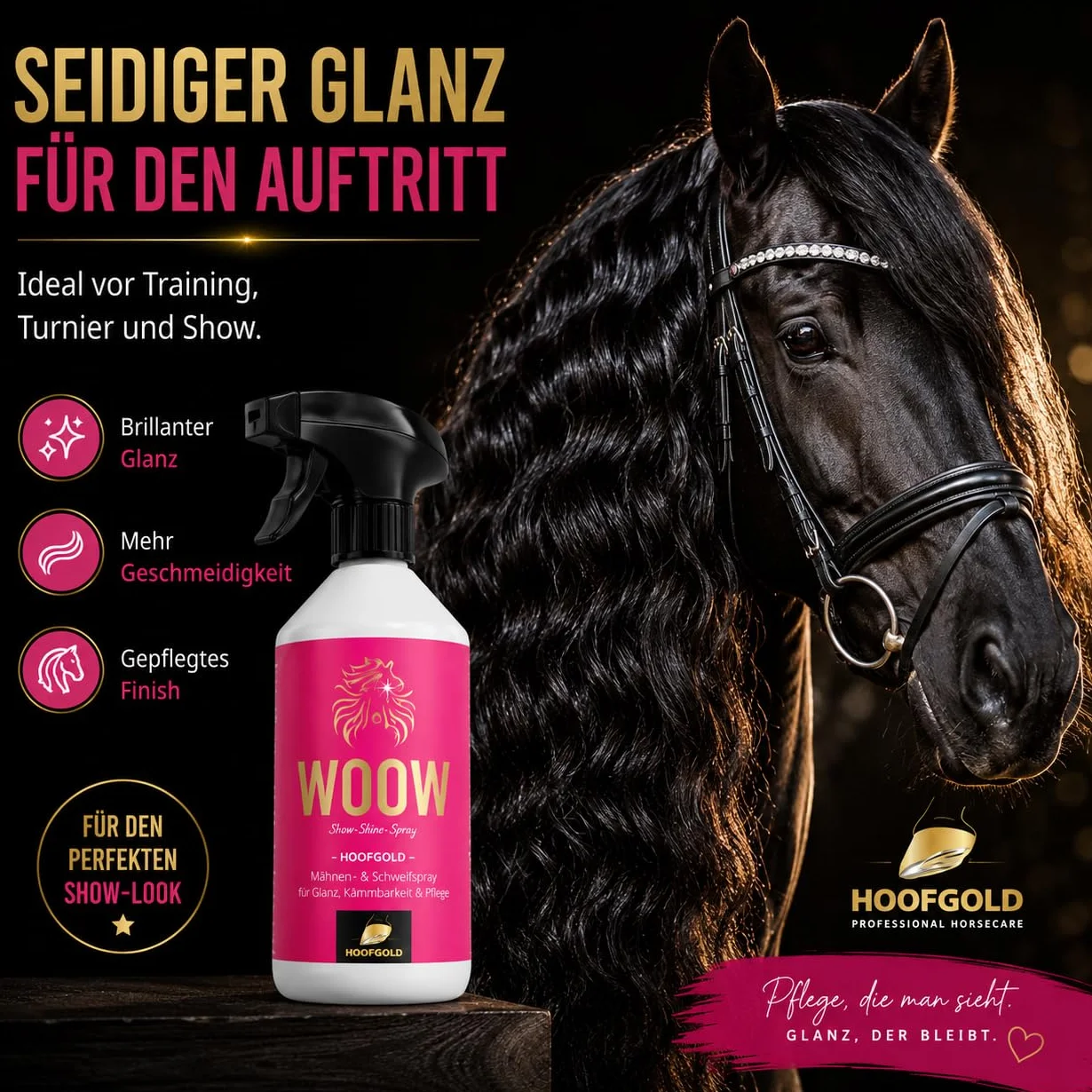 Eliksir do pielęgnacji sierści i rozczesywania koni – spray 1000 ml