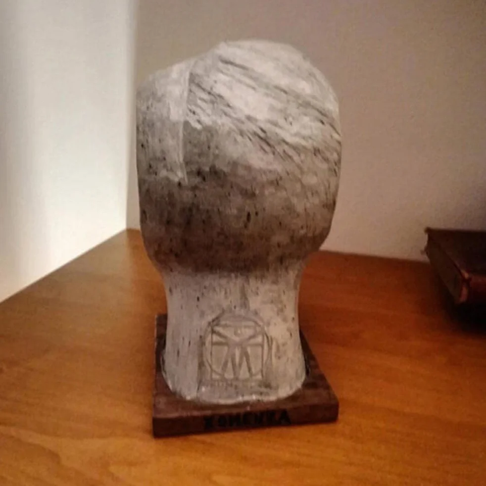 Podpórki do książek, rzeźba świecącej podpórki do książek – Library Here rzeźba Johnny'ego, żywica syntetyczna, ornament na biurko (białe)