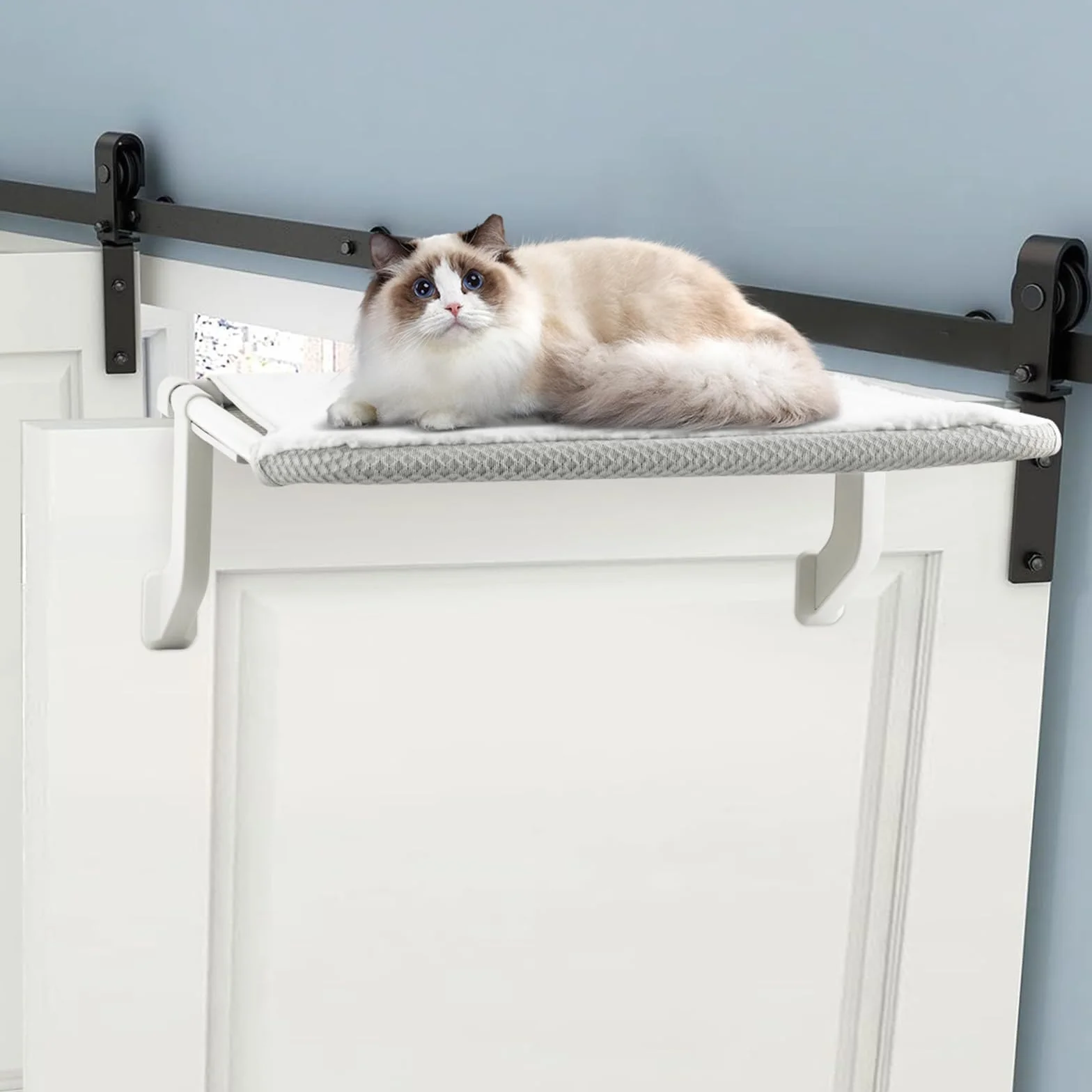 Hamak dla kota z stali nierdzewnej, mesh window cat hammock, 4 przyssawki, 18 kg