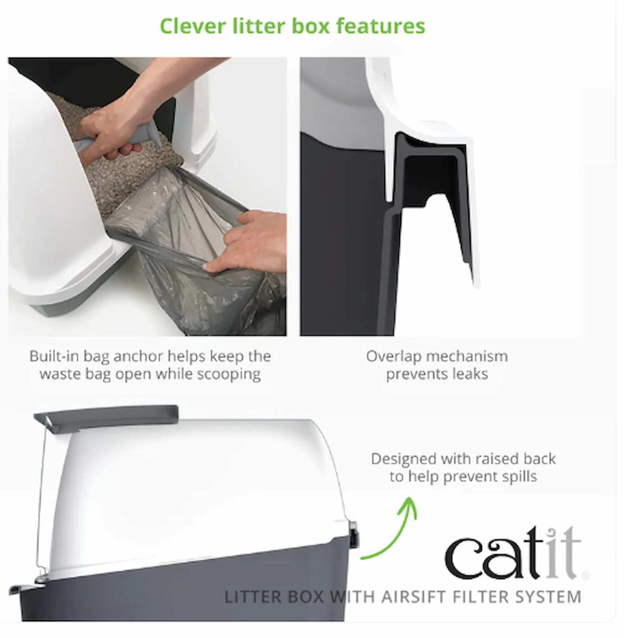 Catit Jumbo Kuweta, Szary, 57 x 43 x 46 cm