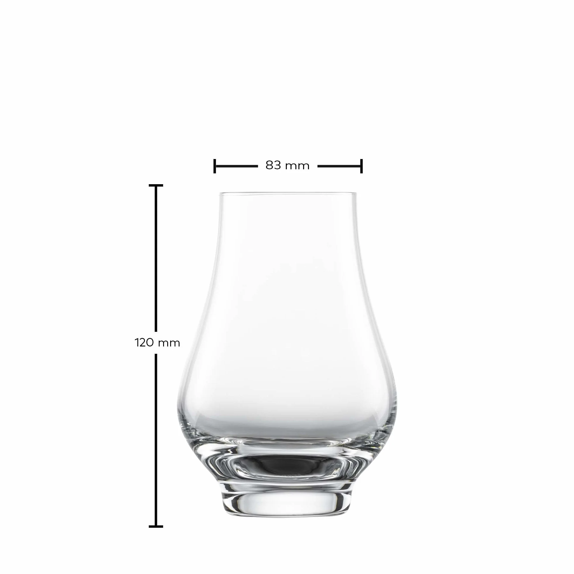 SCHOTT ZWIESEL Whisky Nosing Tumbler Bar Special (zestaw 4 szt.), specjalne szklanki do whisky, nadają się do mycia w zmywarce, Made in Germany (nr art. 130000)
