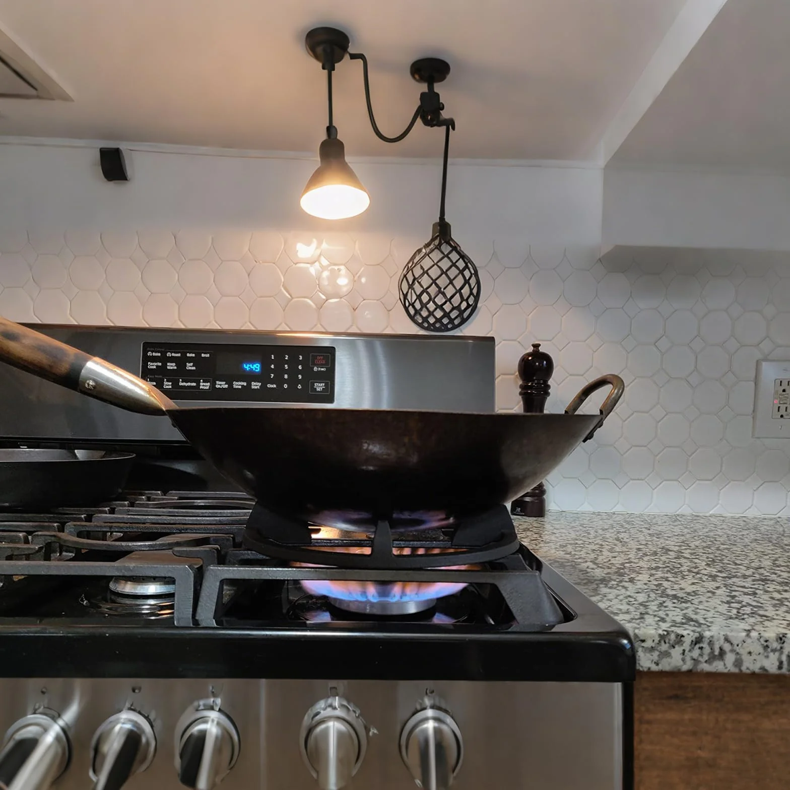 Żeliwny pierścień nośny do woka 24 cm do kuchni Samsung GE Frigidaire Whirlpool KitchenAid