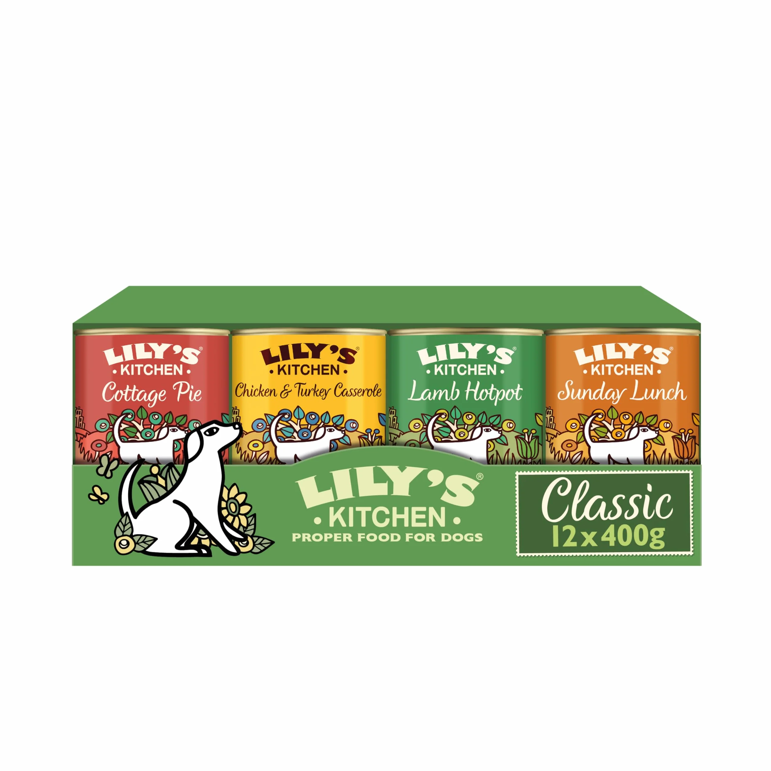 Lily's Kitchen Classic Karma dla Psa, Miks Smaków, 12 x 400g