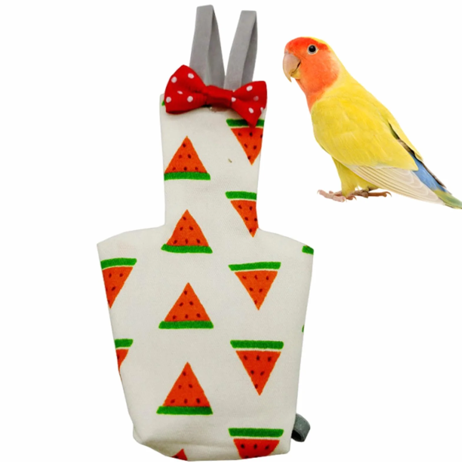 Pieluchy dla ptaków dla papug, regulowana miękka pieluszka, spodnie wielokrotnego użytku, mokry kombinezon, wygodne dopasowanie dla kakadów, Conure, ara