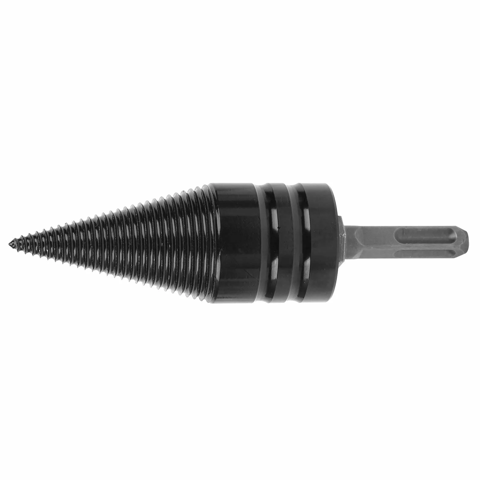 Wiertło do drewna opałowego Rozłupywarka do drewna, Wytrzymała łuparka do drewna ze stali węglowej, 42 mm, Hex Shank Wiertarka do drewna opałowego, do użytku domowego