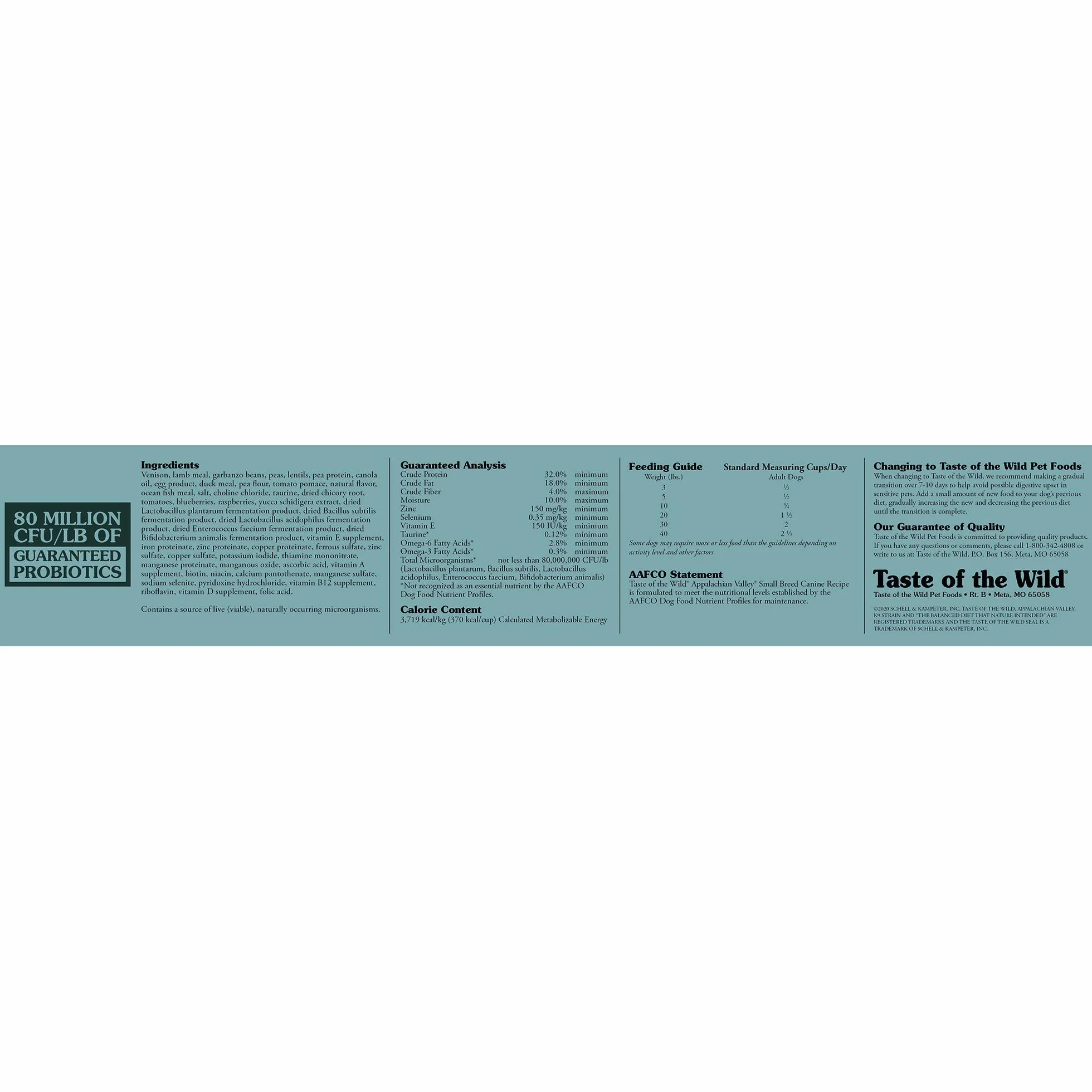 Taste of the Wild Appalachian Valley 2 kg