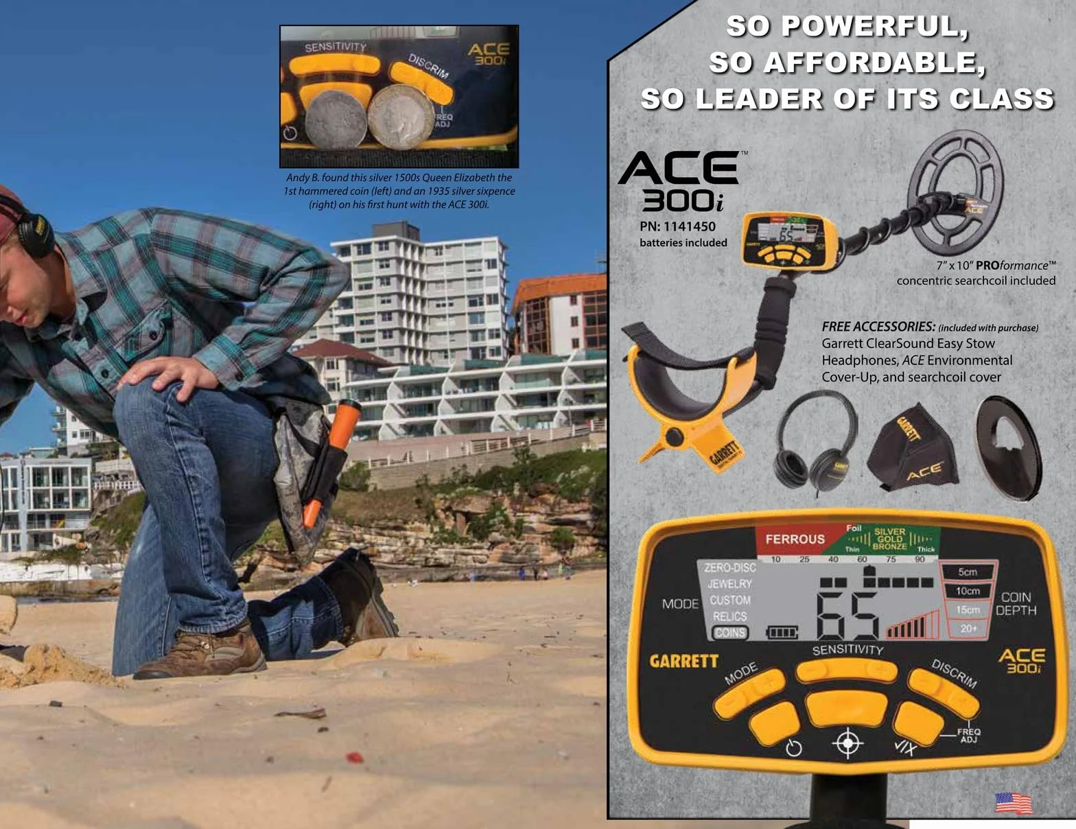 Garrett Wykrywacz metalu ACE 300i