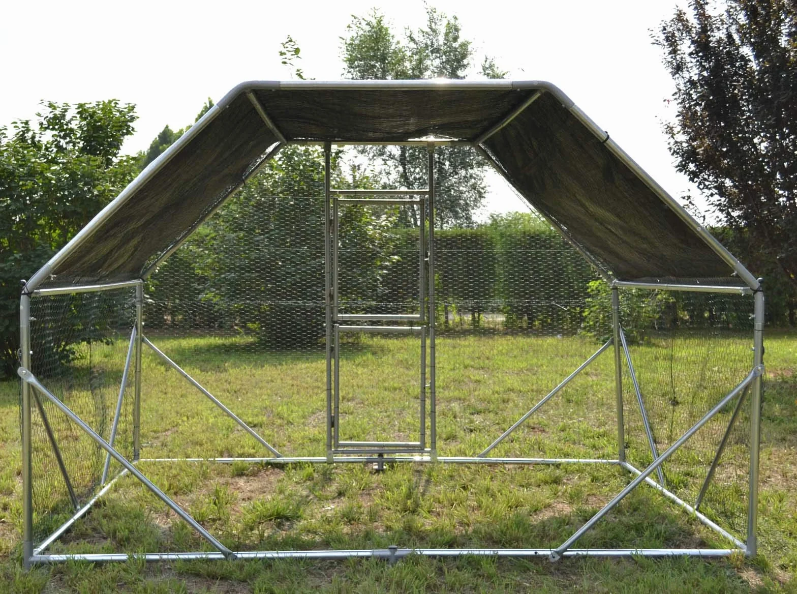 Woliera klatka zewnętrzna 2x3x2m z wodoodpornym dachem przeciwsłonecznym