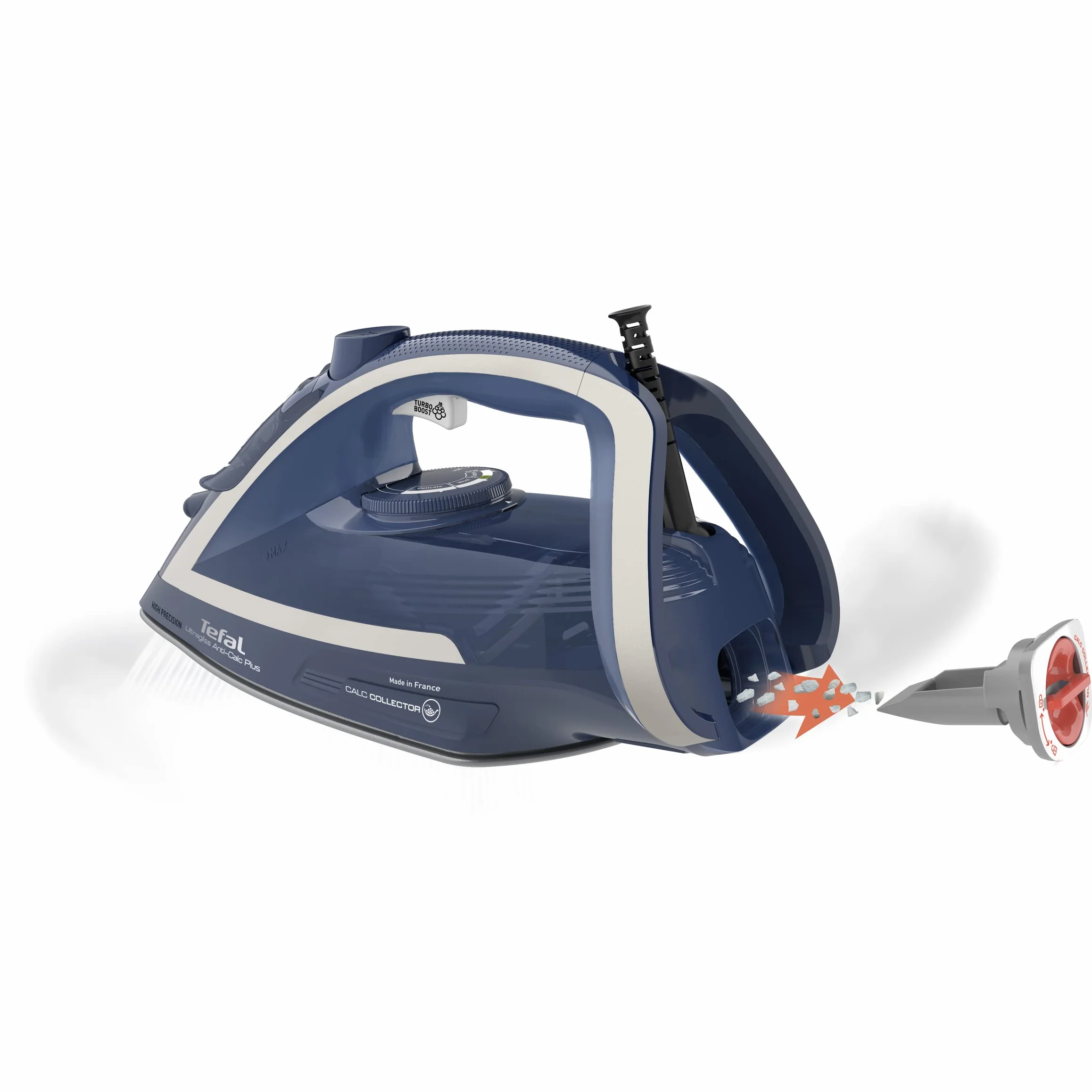 Tefal FV6830 Ultragliss Anti-Calc Plus Żelazko Parowe, 2800 W, Niebieski/Biały