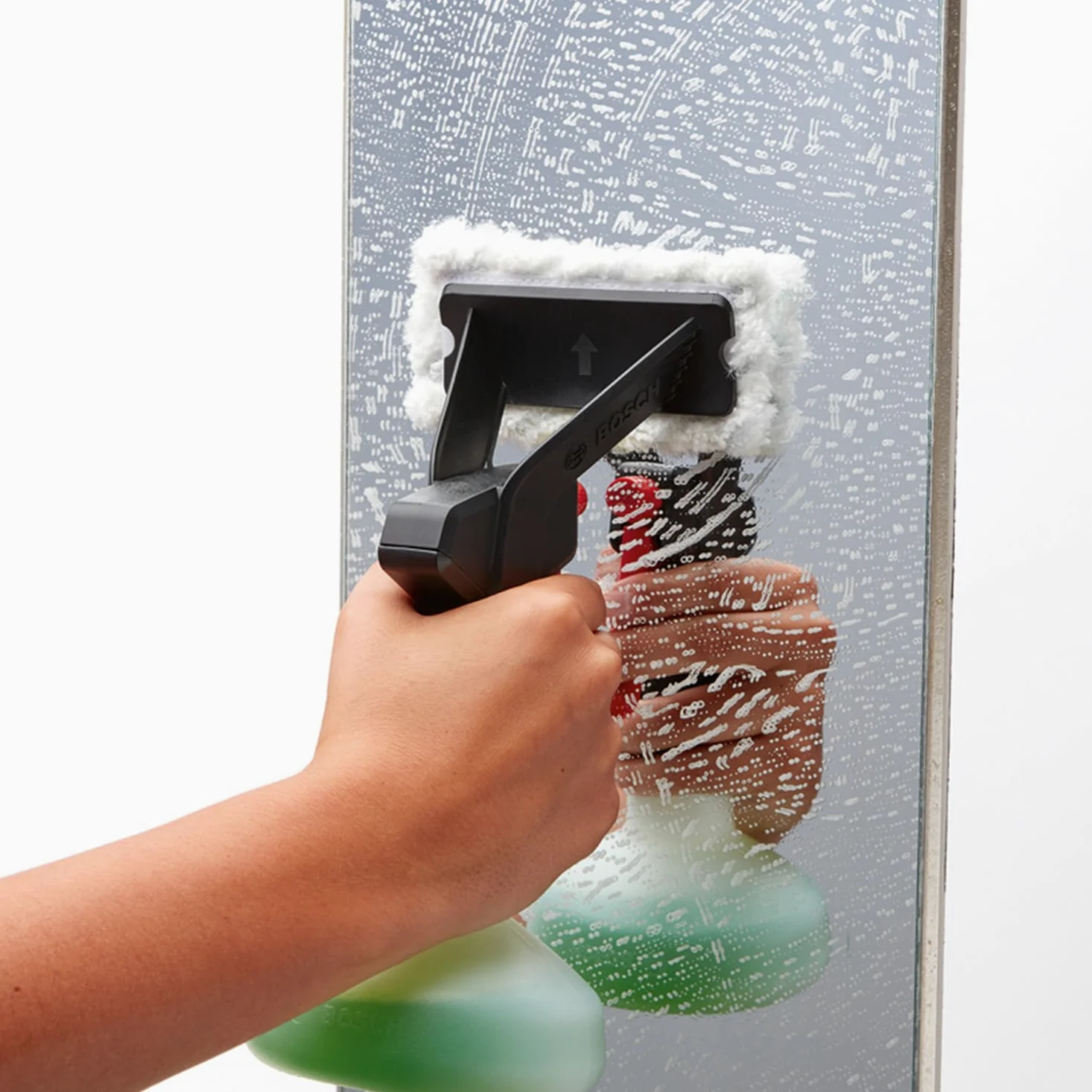Bosch F016800574 mała zapasowa ściereczka z mikrofibry (do odkurzacza okiennego GlassVAC, do szyb i gładkich powierzchni, 2 sztuki)