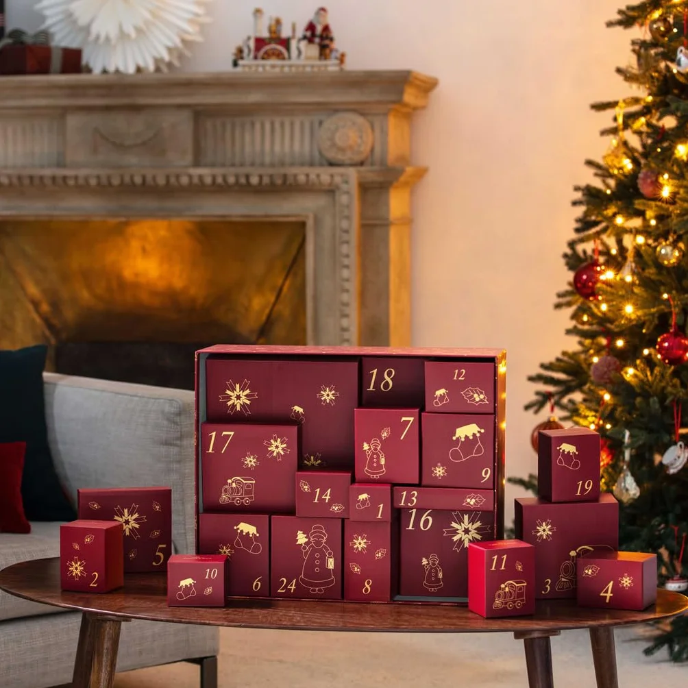 Villeroy & Boch - Christmas Toy's kalendarz adwentowy 2025 kolorowy, Boże Narodzenie, kalendarz adwentowy z naczyniami 24 pary drzwiczek, dekoracja świąteczna, kalendarz świąteczny, porcelana Premium