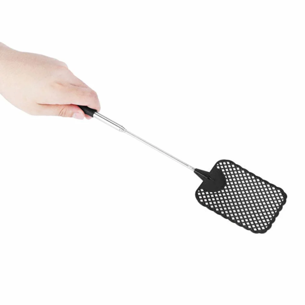 Fly Swatters łapka na muchy Bug łapka 4 sztuki z tworzywa sztucznego teleskopowa łapka na komary do much, komarów i owadów