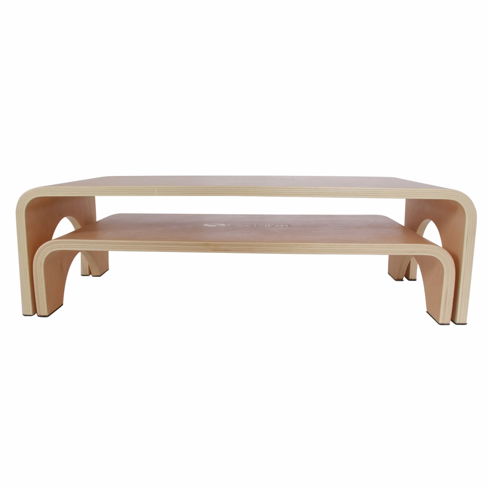 EARTHLITE Drewniany stołek Big Step – stopień/taboret z uszlachetnionego, zrównoważonego rozwoju drewna klonowego, wysoka jakość i stabilność (18 cm)