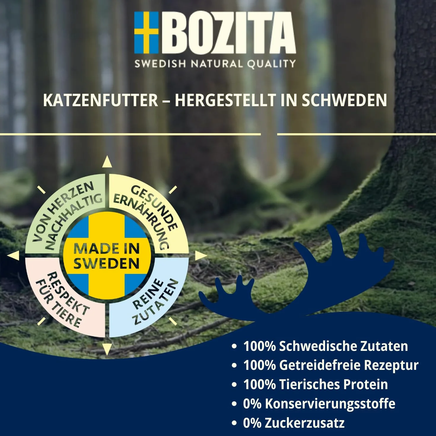 Bozita Karma mokra dla kotów w galaretce z mieloną wołowiną 6x370 g bez zbóż i cukru 7,5% białka 5% tłuszczu
