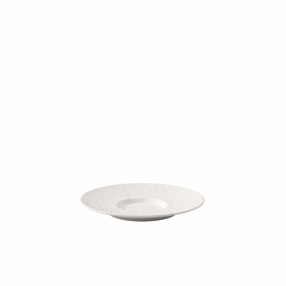 Villeroy und Boch Manufacture Rock Blanc spodek do kawy z mlekiem, 17,3 cm, porcelana premium, biały