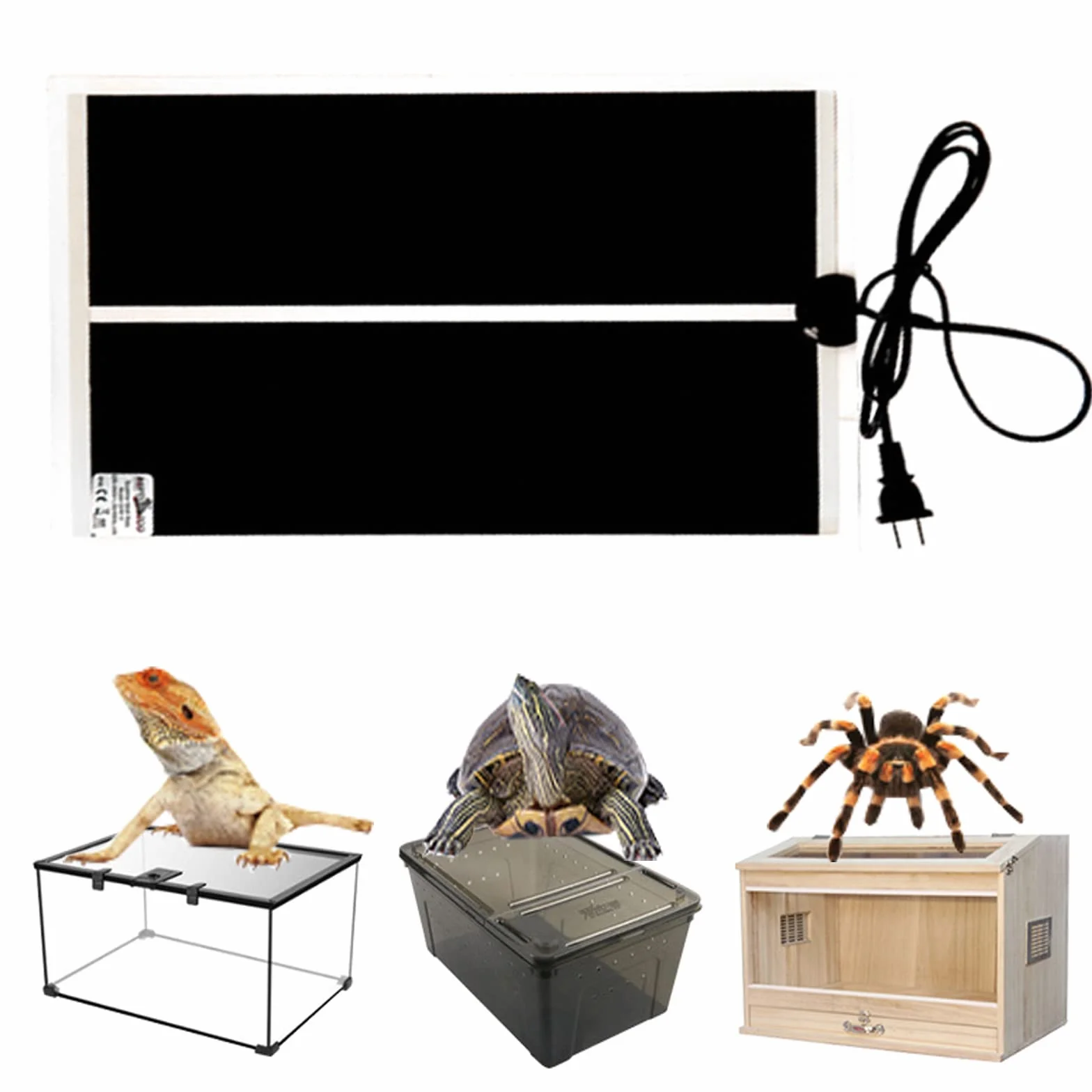 Mata grzewcza terrarium wodoodporna z regulacją temperatury 20 W dla gadów