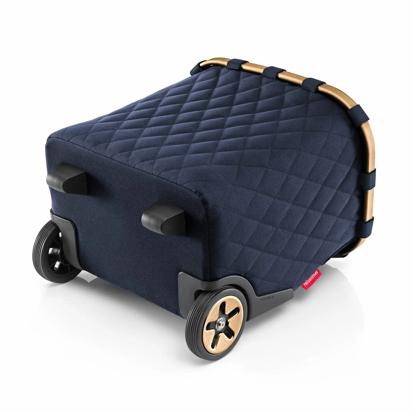 reisenthel Carrycruiser przenośny wózek na zakupy ze stabilną aluminiową ramą, paskiem na ramię i wyjmowaną kieszenią wewnętrzną z siatki, wykonany z wodoodpornego materiału, Couleur:Blue