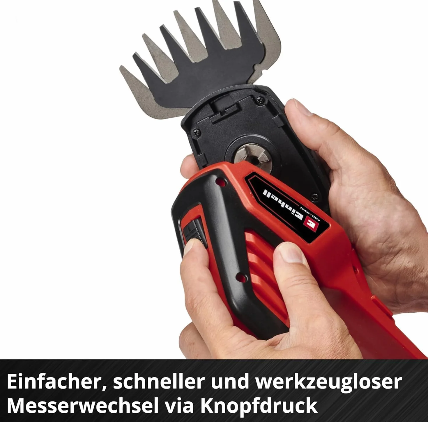 Einhell Ge-Cg 18/100 Li-Solo Nożyce do Żywopłotu, Czarny/Czerwony, 20 cm