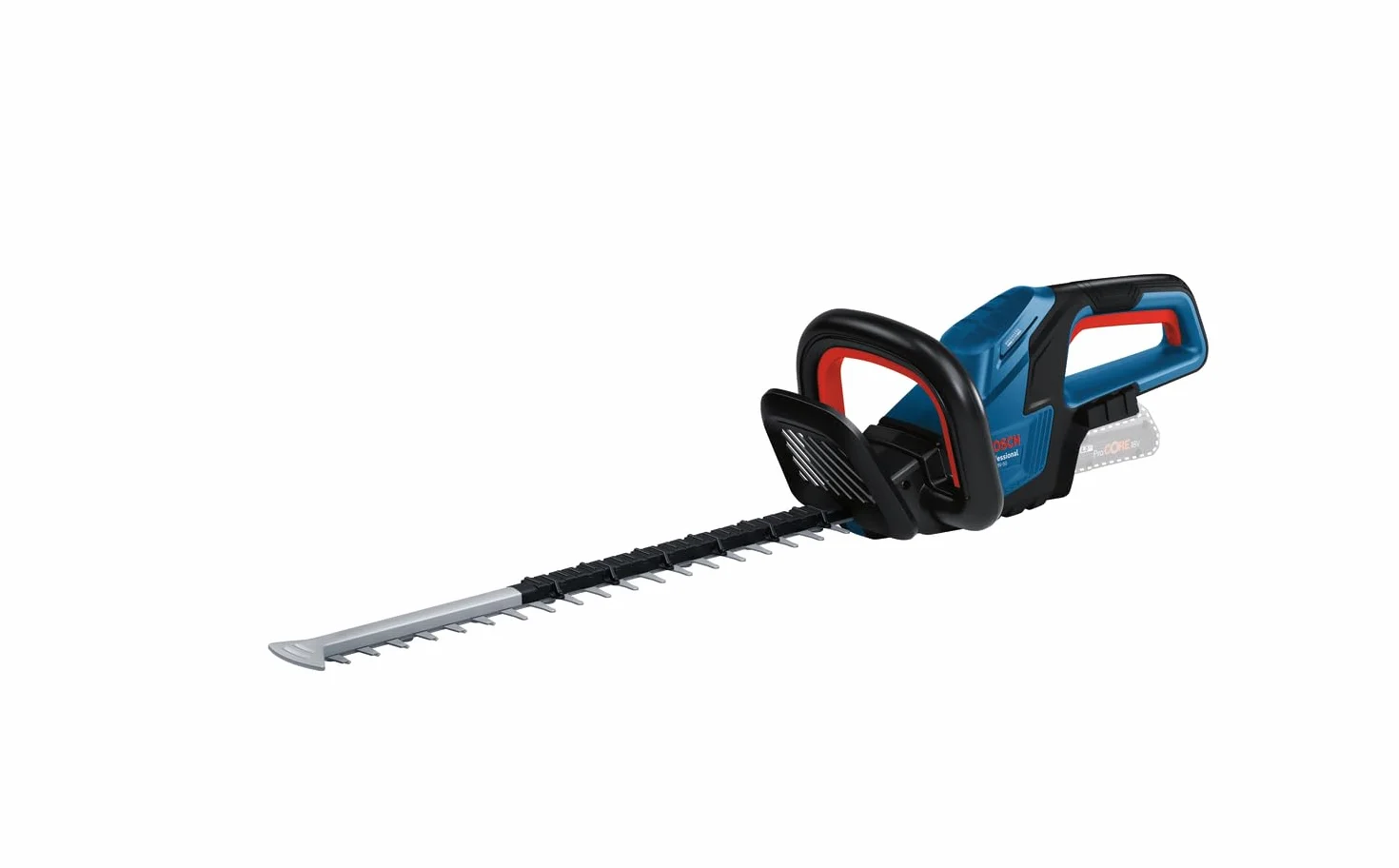 System profesjonalny 18 V firmy Bosch: sekator akumulatorowy GHE 18V-50 (grubość cięcia 20 mm, ostrze 50 cm, silnik bezszczotkowy, ergonomiczna konstrukcja)