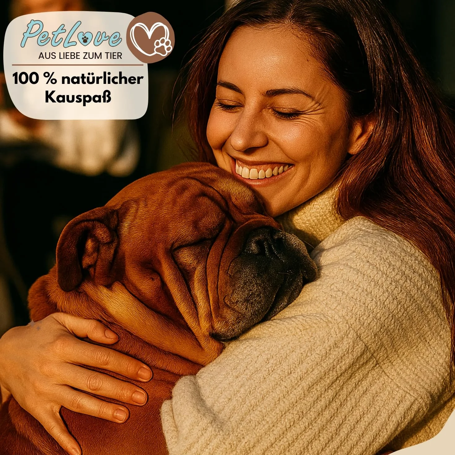 PetLove Drewno do Żucia dla Psów z Drewna Oliwkowego • Drewniane Kości Jako Zabawka • Pielęgnacja Zębów i Zabawka do Żucia • Rozmiar: M (100 – 220 g) • Idealne