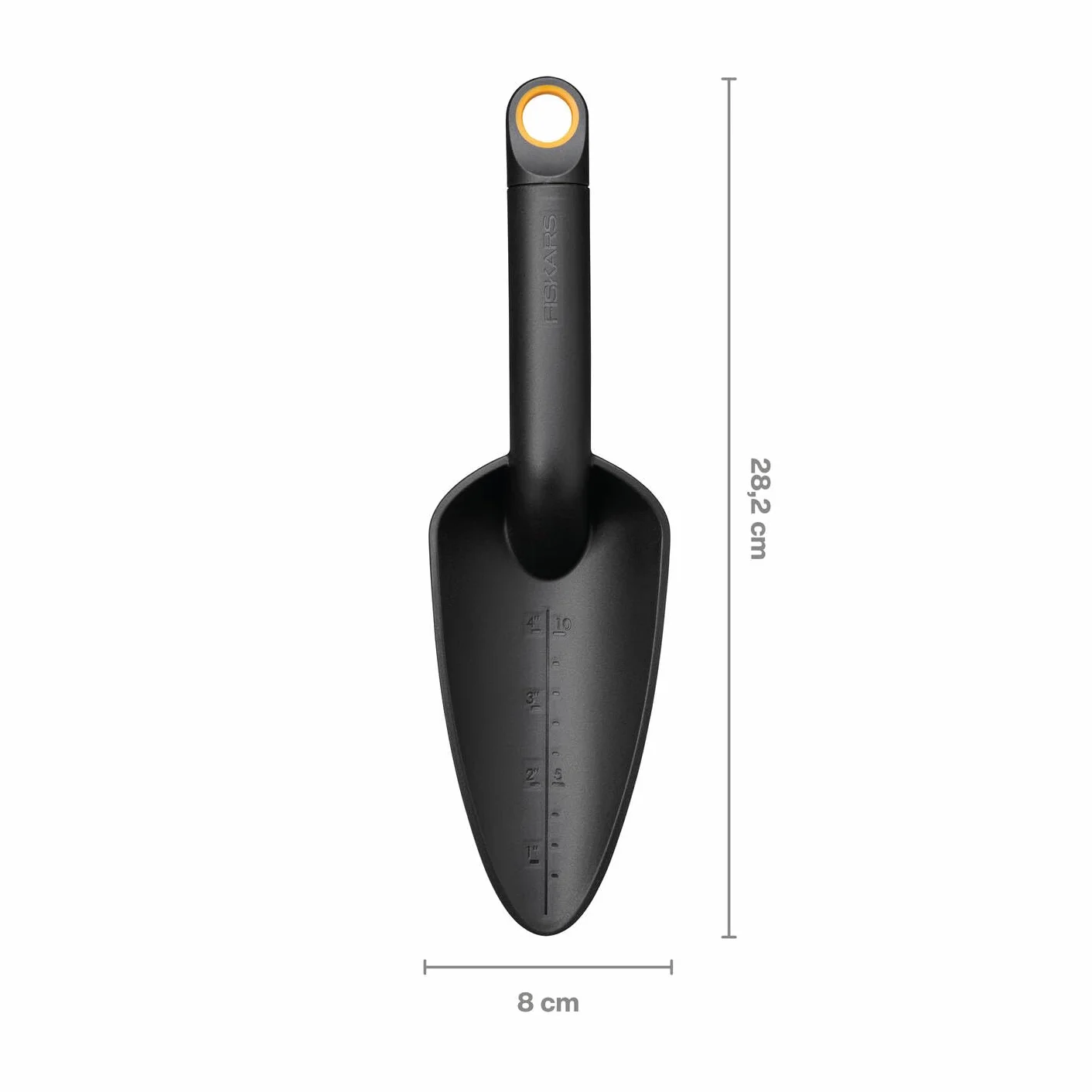 Fiskars Zestaw narzędzi ogrodniczych, 3-częściowy, grabie do kwiatów, łopatka do kwiatów i łopatka do sadzenia, tworzywo sztuczne FiberComp z włóknem szklanym, 65% z recyklingu, czarny/pomarańczowy