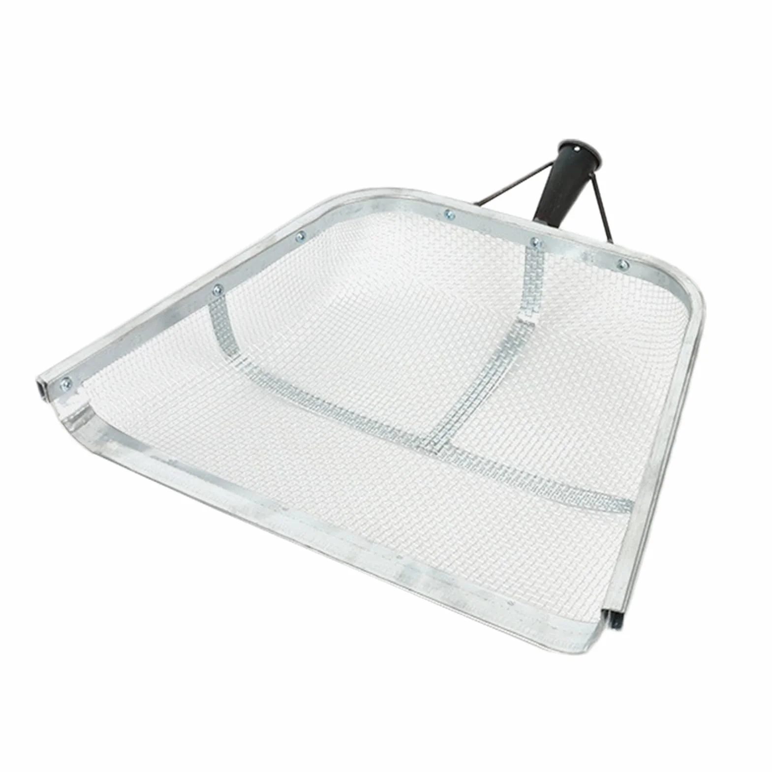 Łopata do przesiewania piasku, łopata do przesiewania piasku, łopata przesiewająca z uchwytem ułatwiającym chwyt, przenośne ergonomiczne sitko, narzędzie do zbierania sitka do ogrodnictwa rolnictwa