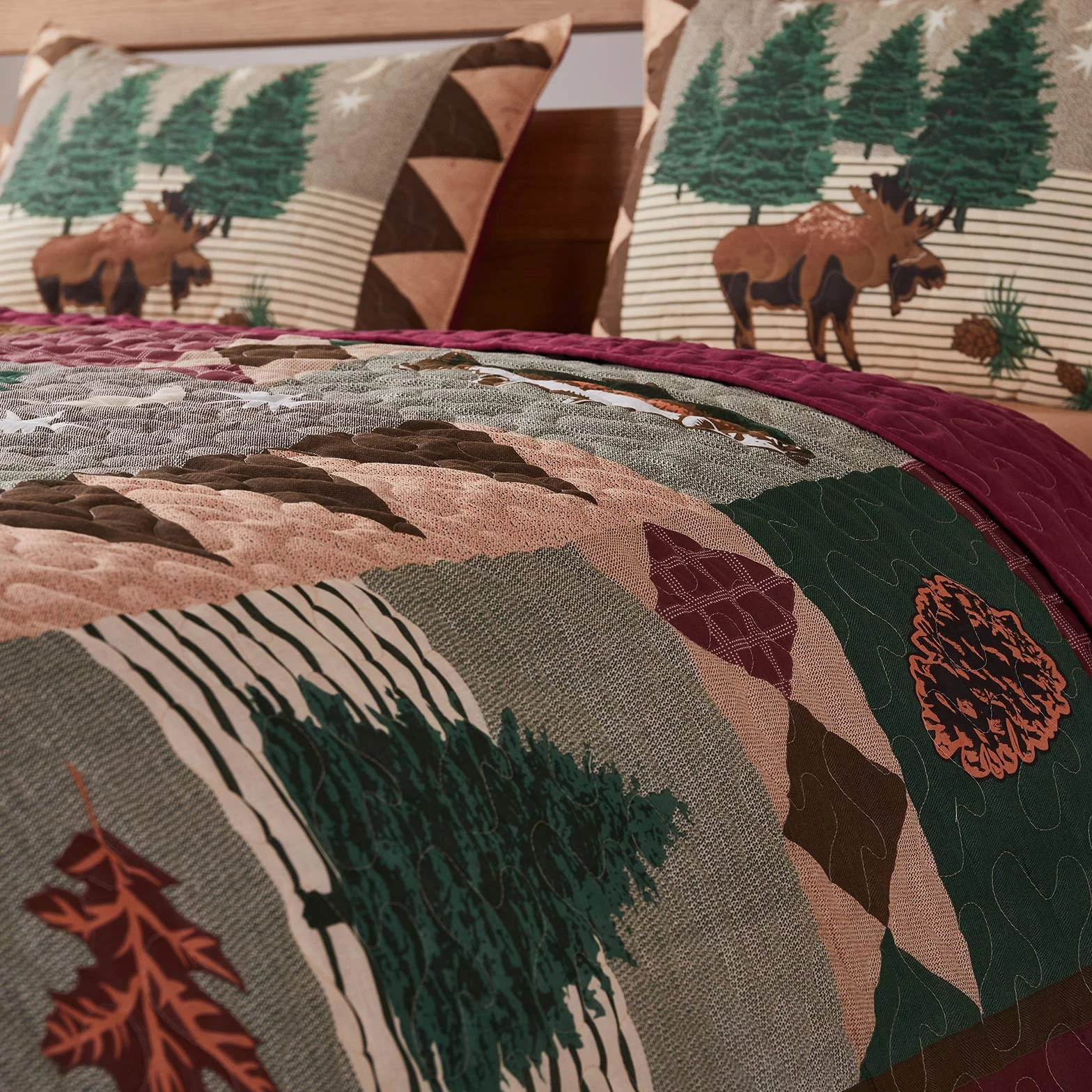 Greenland Home Zestaw kołder, mieszanka poliestru, naturalna, królowa